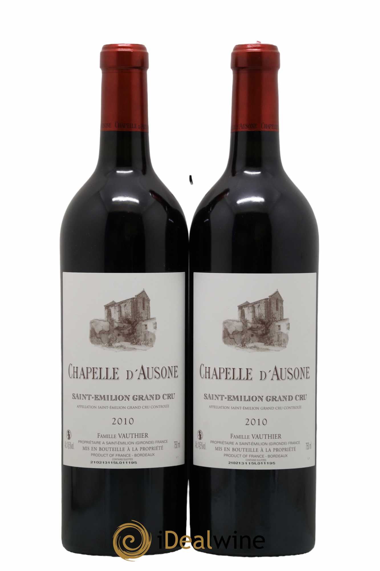 Chapelle d'Ausone Second Vin 2010 - Lotto di 2 bottiglie - 0