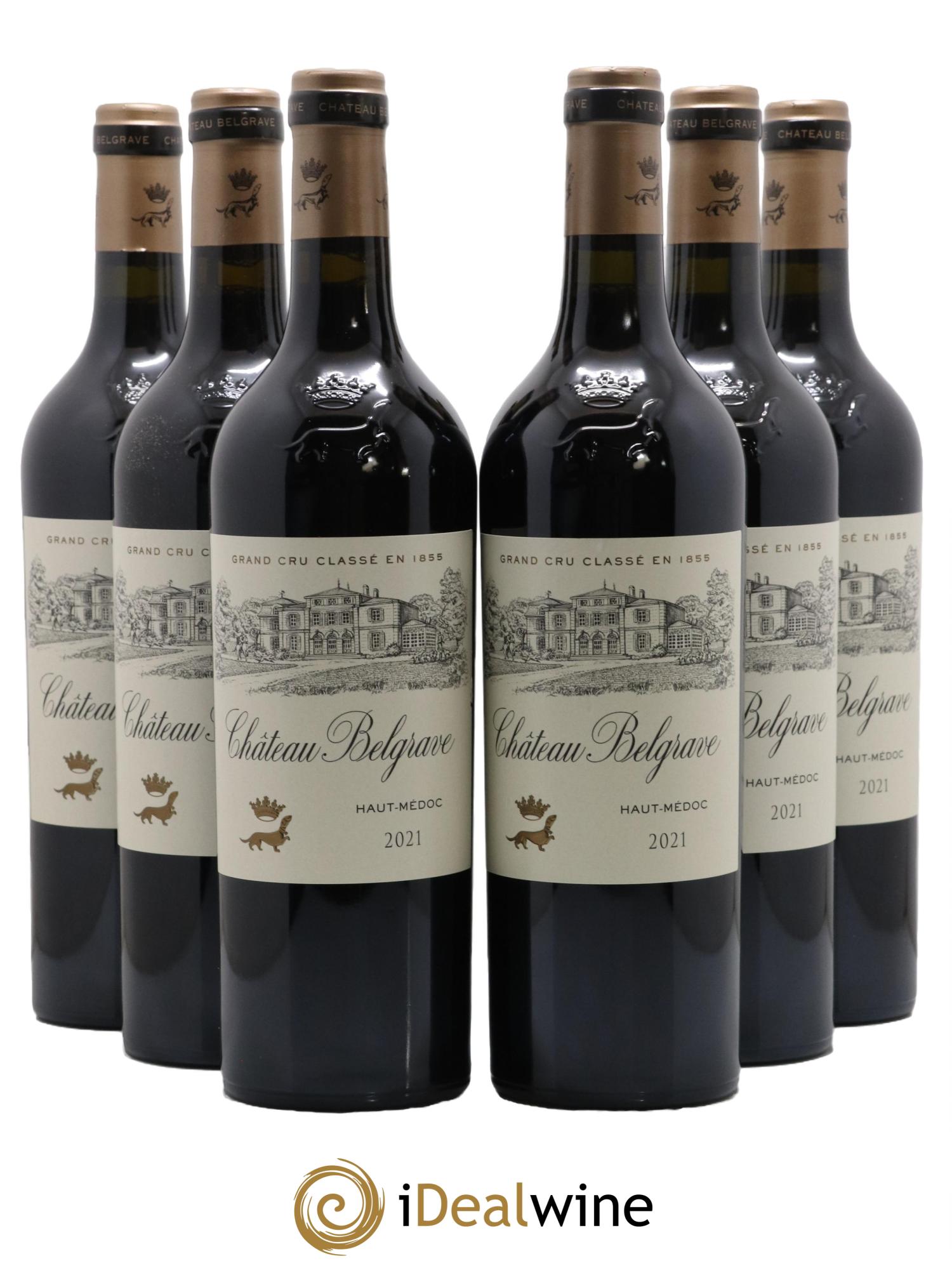 Château Belgrave 5ème Grand Cru Classé 2021 - Lot de 6 bouteilles - 0