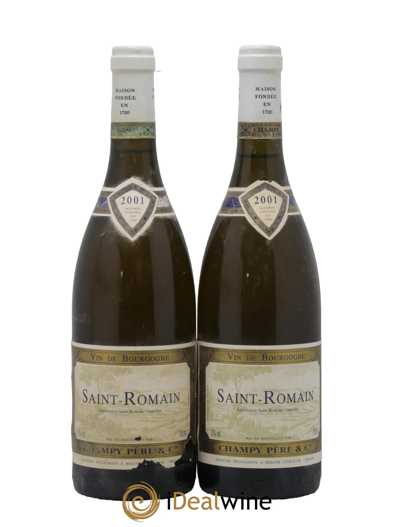 Saint-Romain Domaine Champy 2001 - Lot de 2 bouteilles - 0