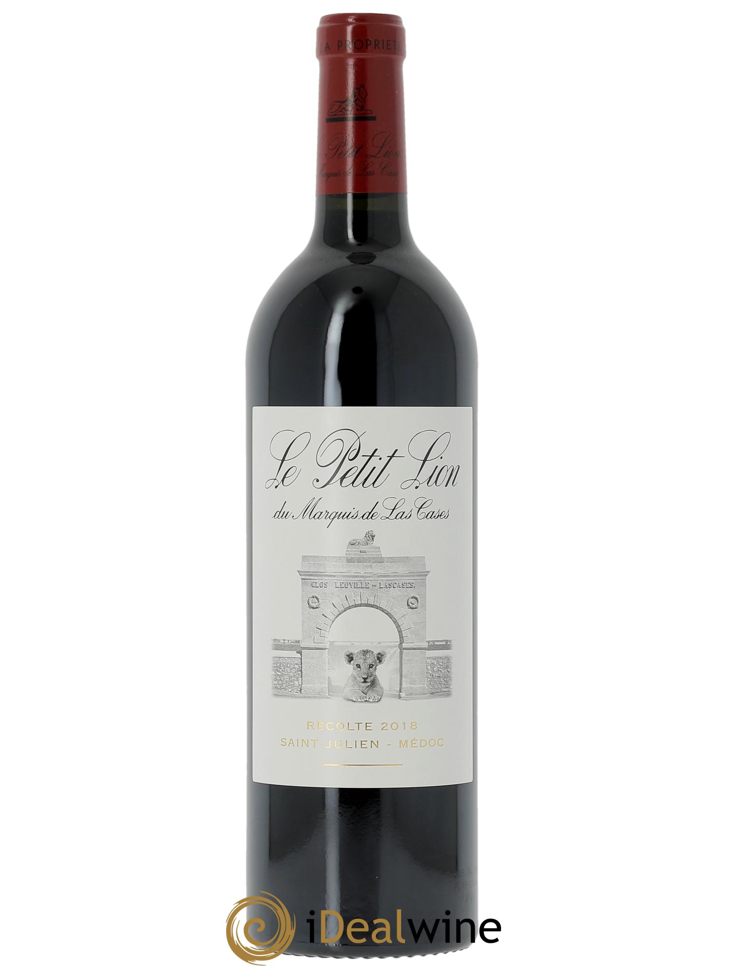 Le Petit Lion du Marquis de Las Cases Second Vin (Original-holzkiste ab 6 Fl.) 2018 - Posten von 1 Flasche - 0
