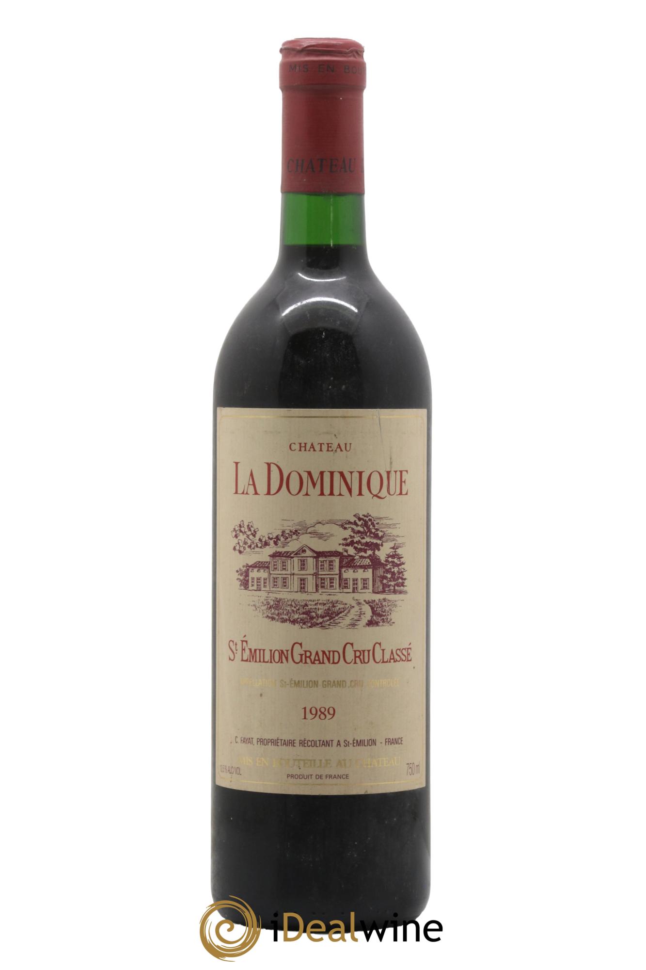 Château la Dominique Grand Cru Classé 1989 - Lot of 1 bottle - 0