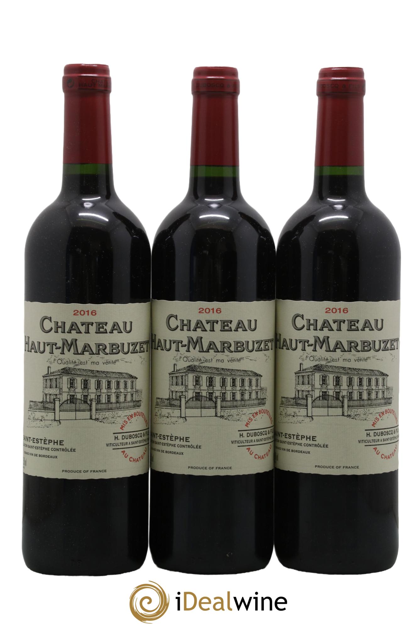 Château Haut Marbuzet 2016 - Lot de 6 bouteilles - 1