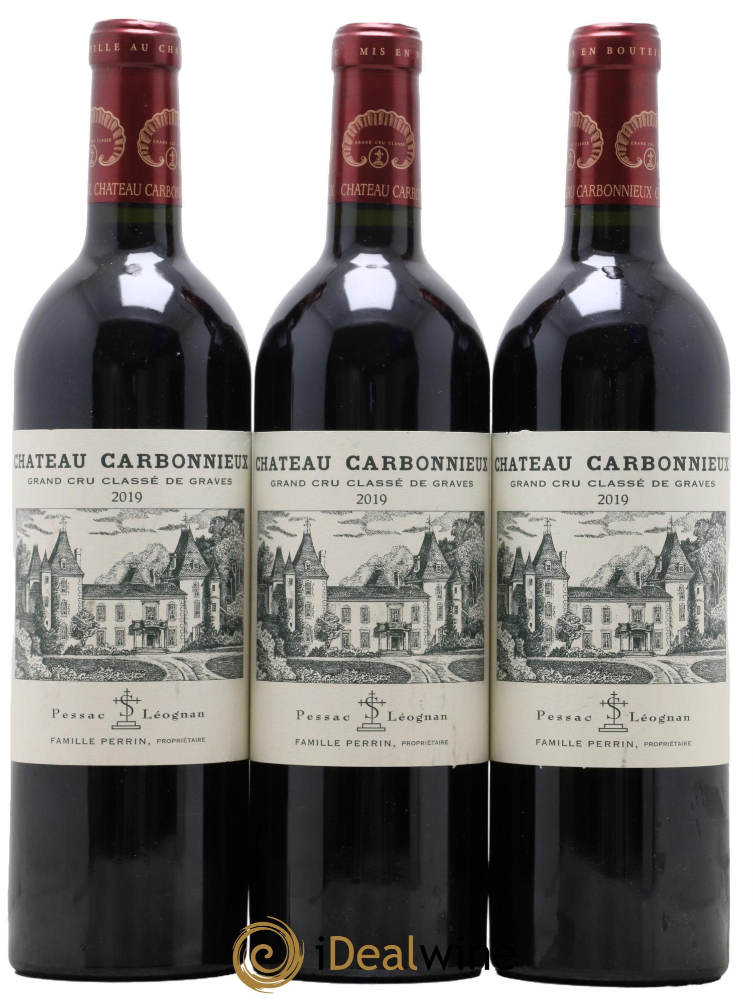 Château Carbonnieux Cru Classé de Graves 2019 - Lot de 3 bouteilles - 0