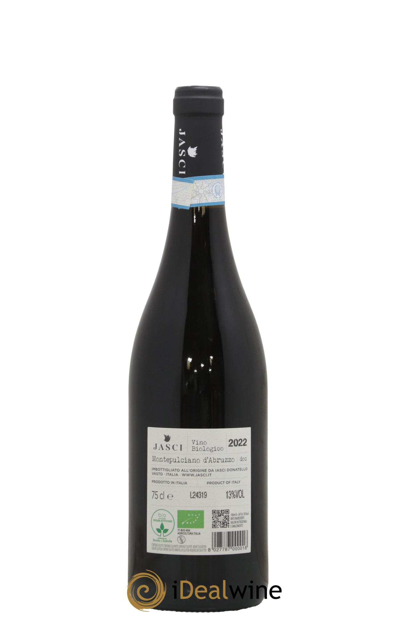 Montepulciano d'Abruzzo Jasci 2022 - Posten von 1 Flasche - 1