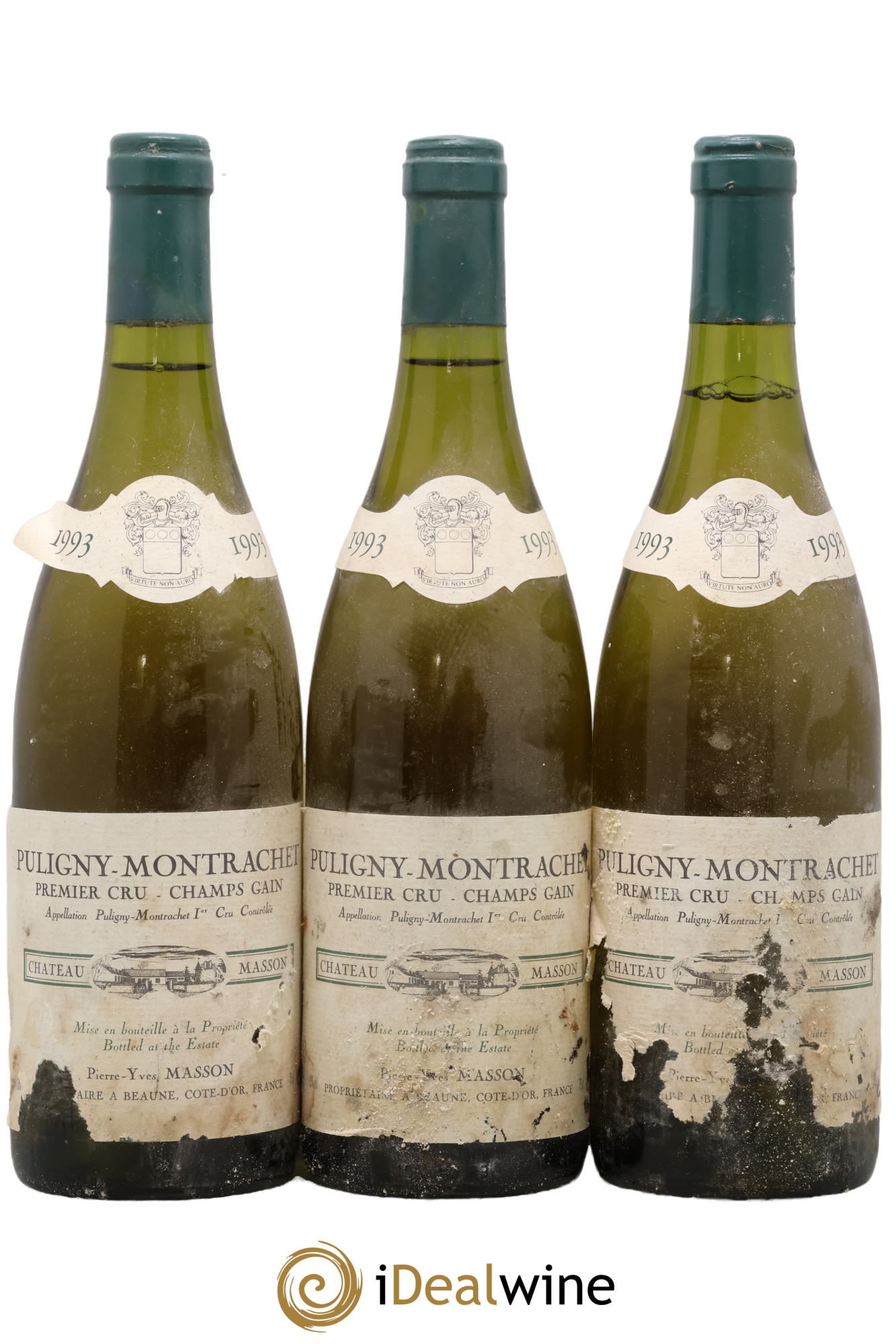 Puligny-Montrachet 1er Cru Les Champs Gain Domaine Masson 1993 - Lot de 3 bouteilles - 0