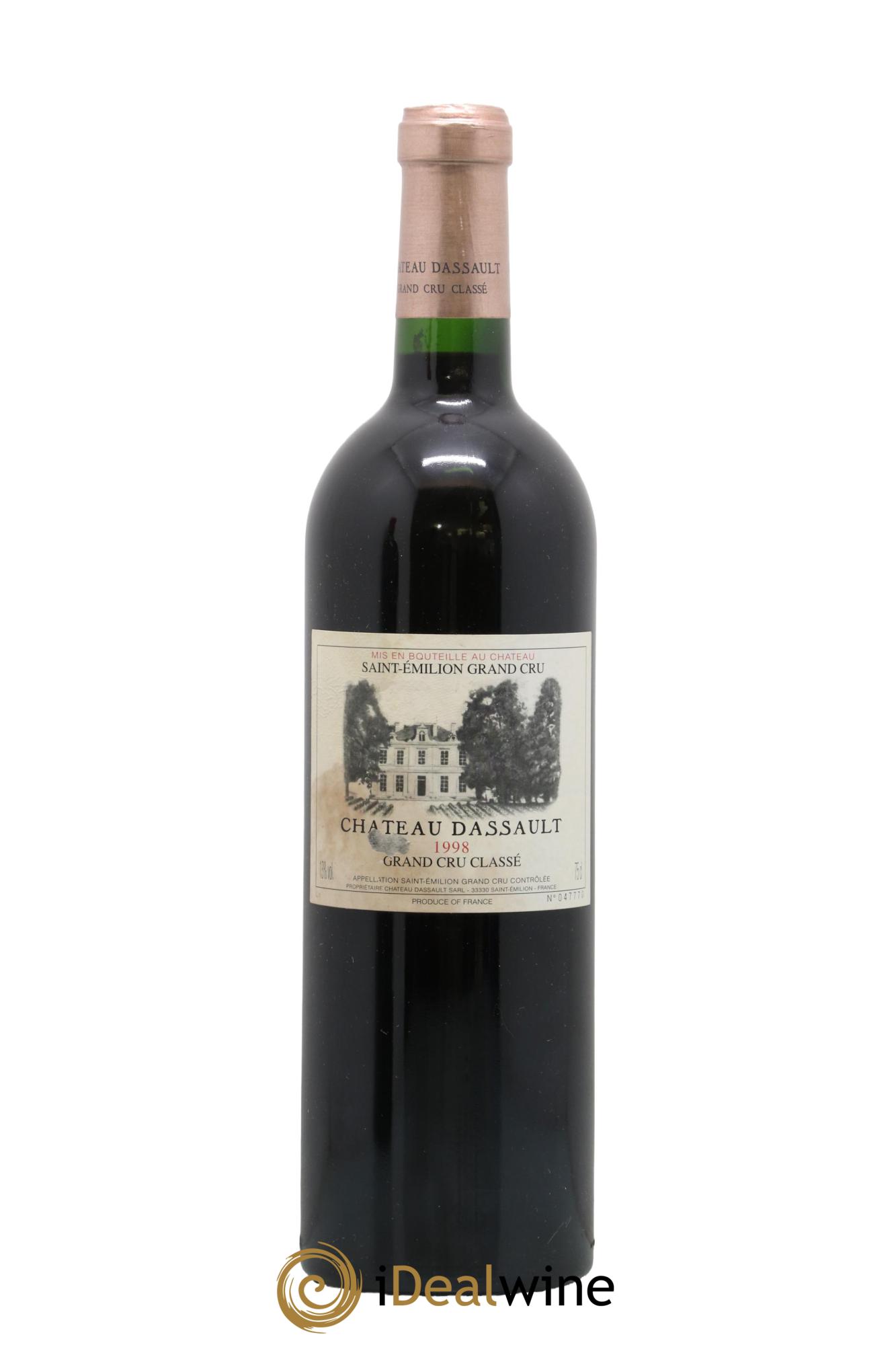 Château Dassault Grand Cru Classé 1998 - Lot de 1 bouteille - 0