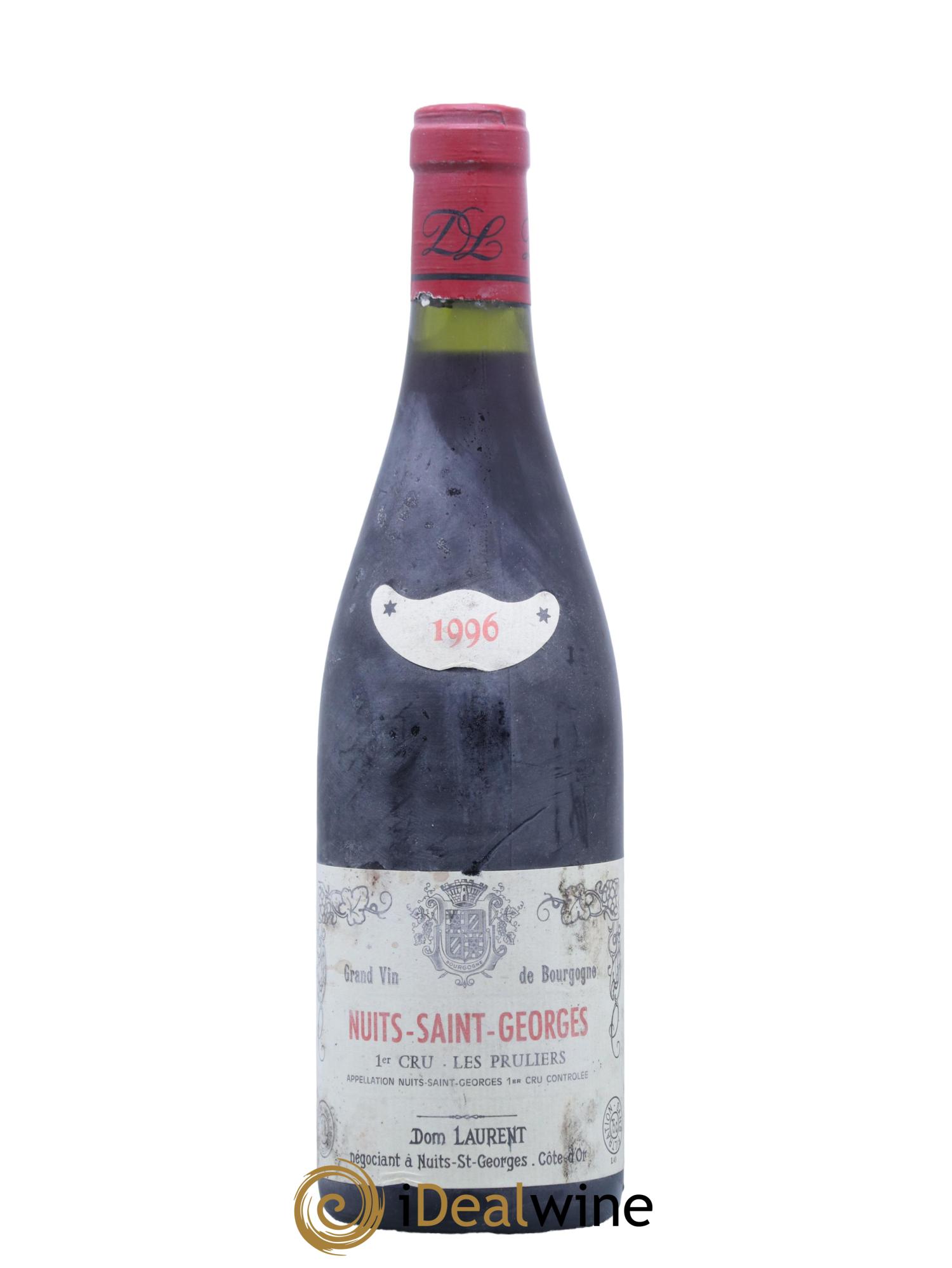 Nuits-Saint-Georges 1er Cru Les Pruliers Dominique Laurent 1996 - Lot de 1 bouteille - 0