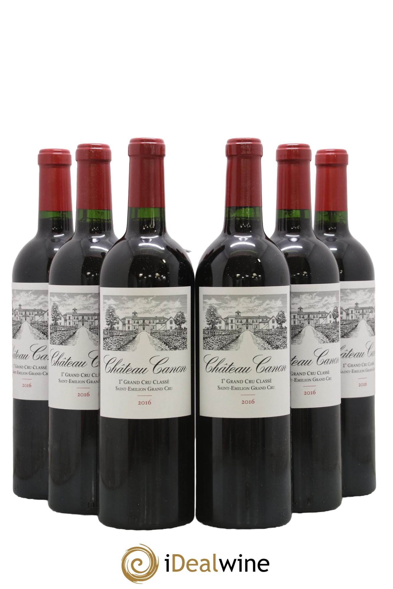 Château Canon 1er Grand Cru Classé B  2016 - Lot of 6 bottles - 0