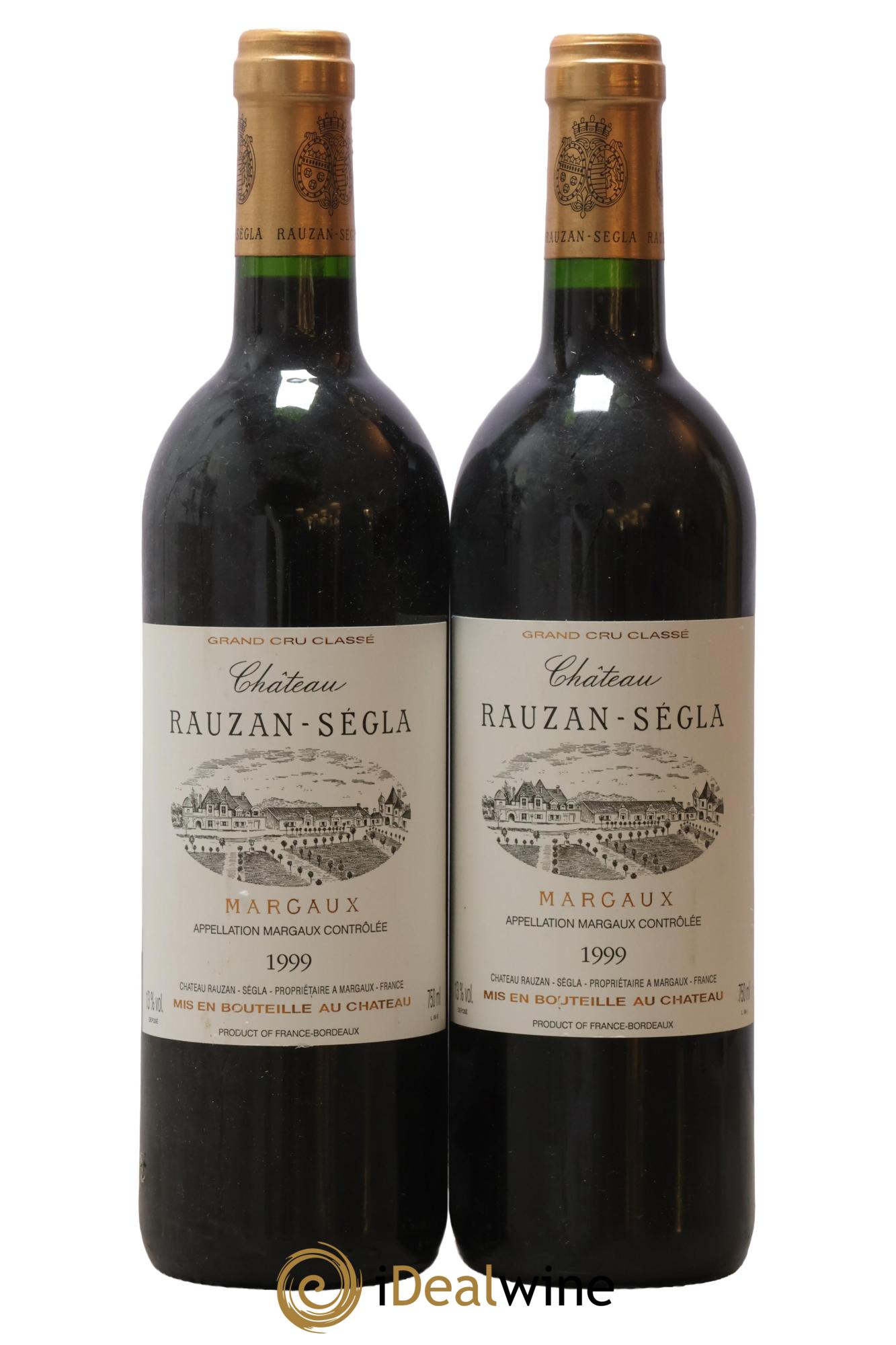 Château Rauzan Ségla Grand Cru Classé 1999 - Lotto di 2 bottiglie - 0