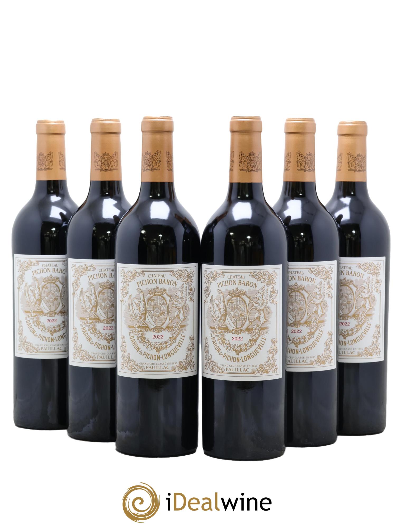 Pichon Longueville Baron 2ème Grand Cru Classé 2022 - Lot de 6 bouteilles - 0