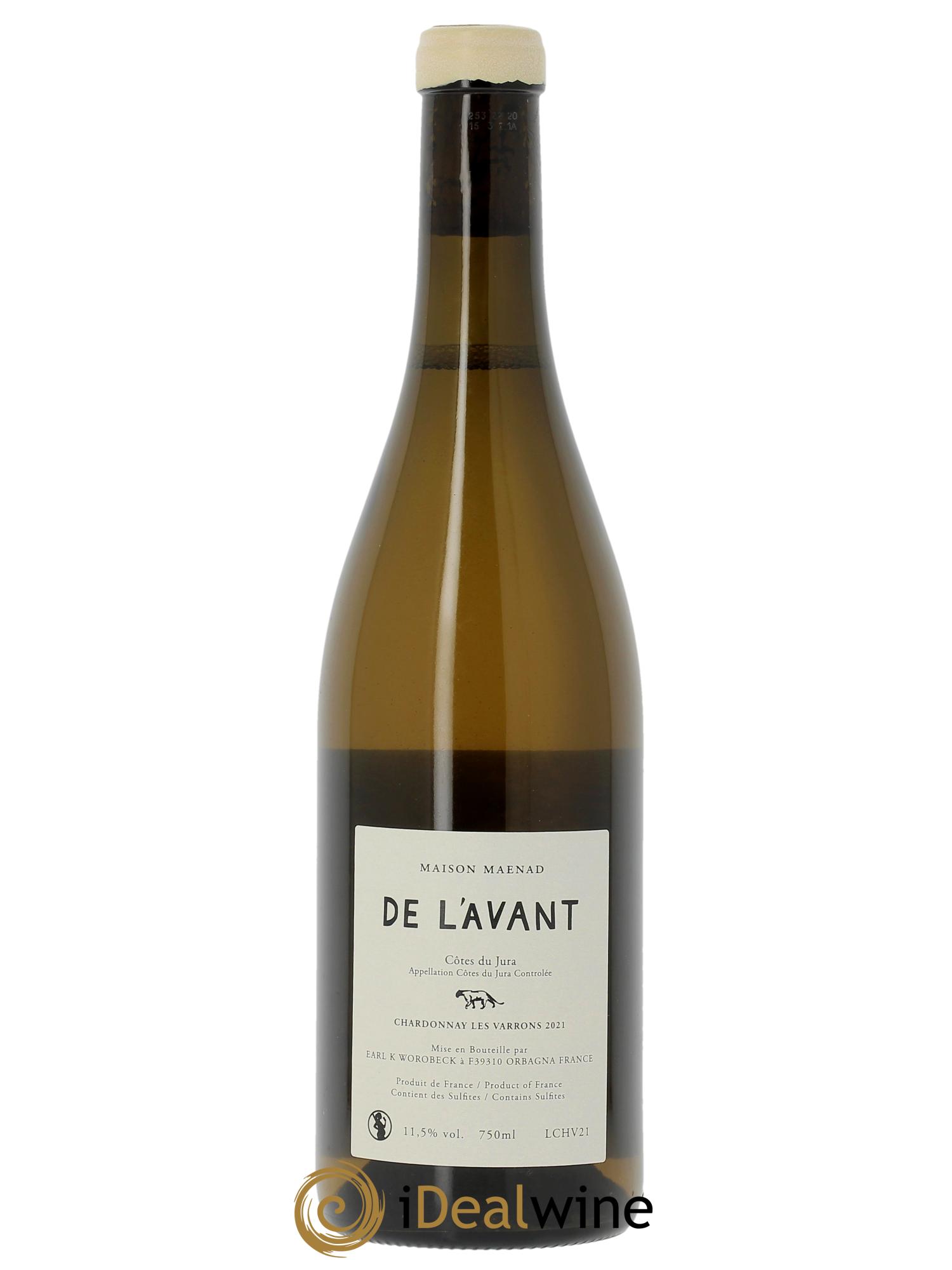 Côtes du Jura De l'Avant Les Varrons Katie Worobeck Maison Maenad 2021 - Lot de 1 bouteille - 1