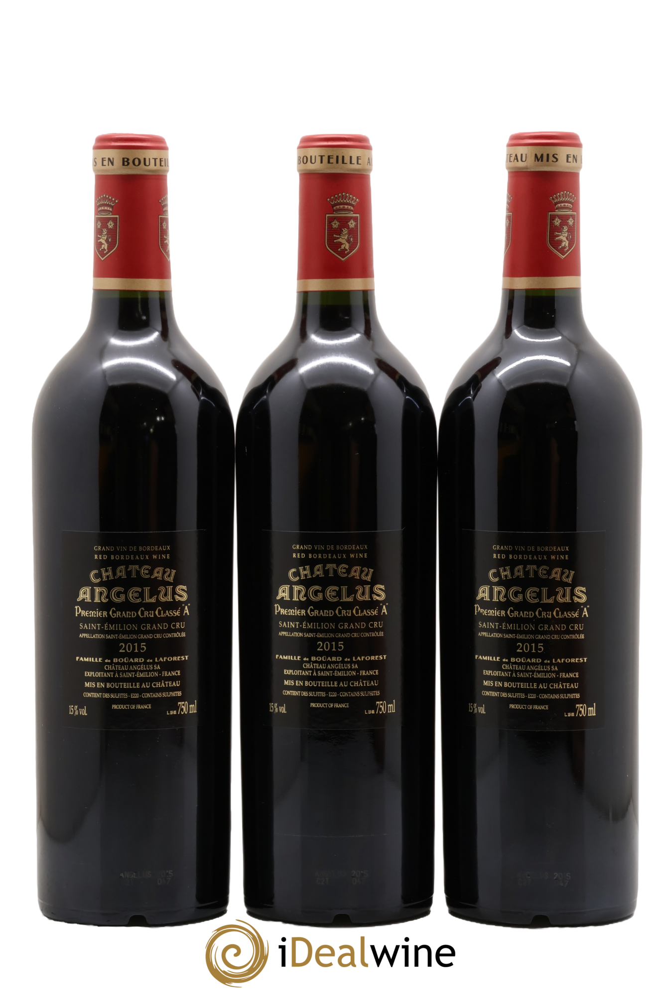 Château Angélus 1er Grand Cru Classé A 2015 - Posten von 12 Flaschen - 4