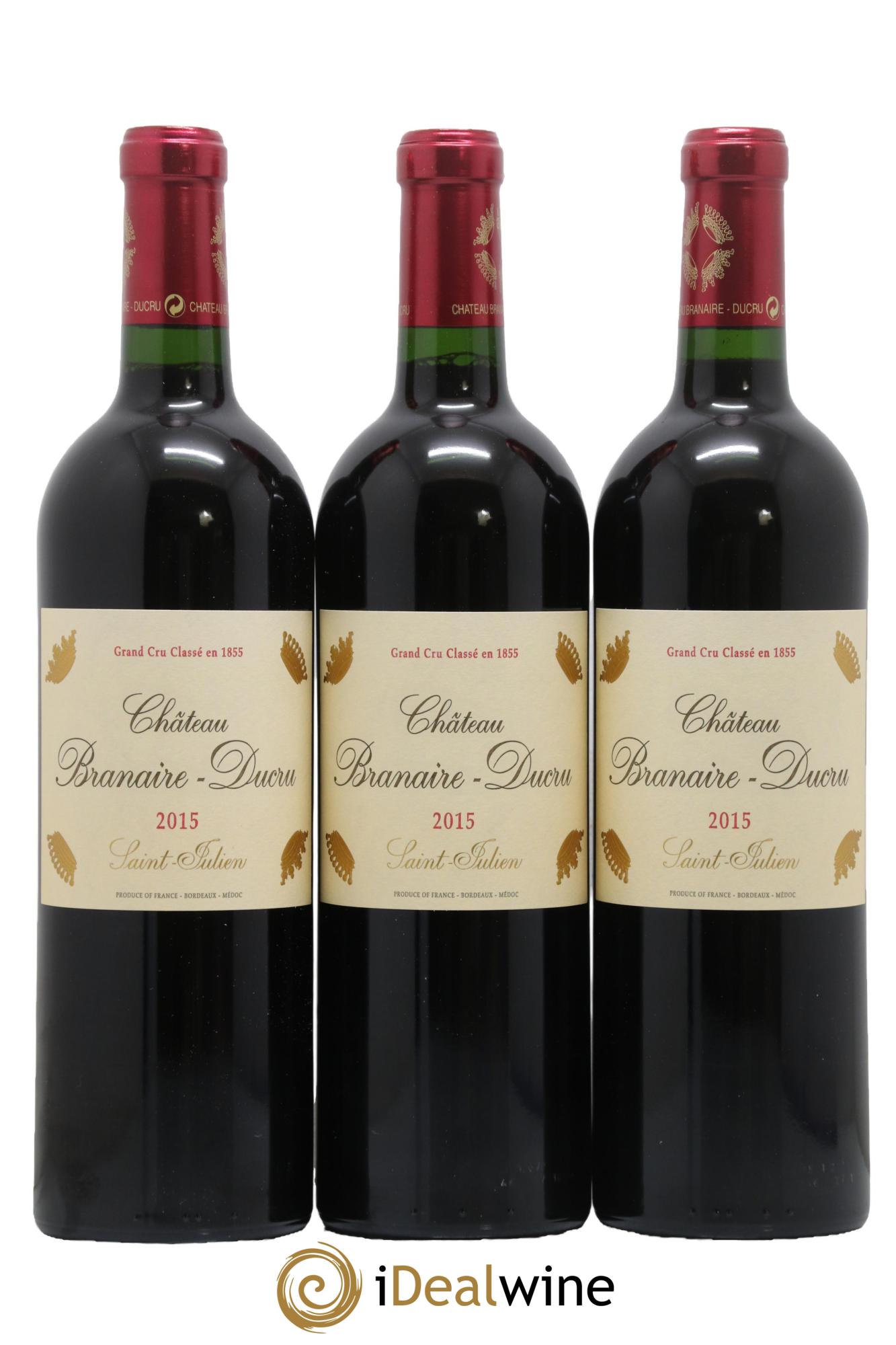 Château Branaire Ducru 4ème Grand Cru Classé 2015 - Lot de 6 bouteilles - 1