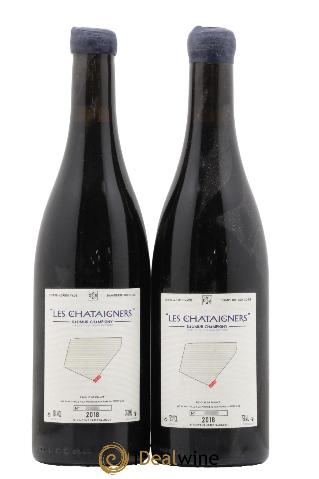 Saumur-Champigny Les Chataigniers Domaine Pierre Adrien Vadé 2018 - Lot de 2 bouteilles - 0