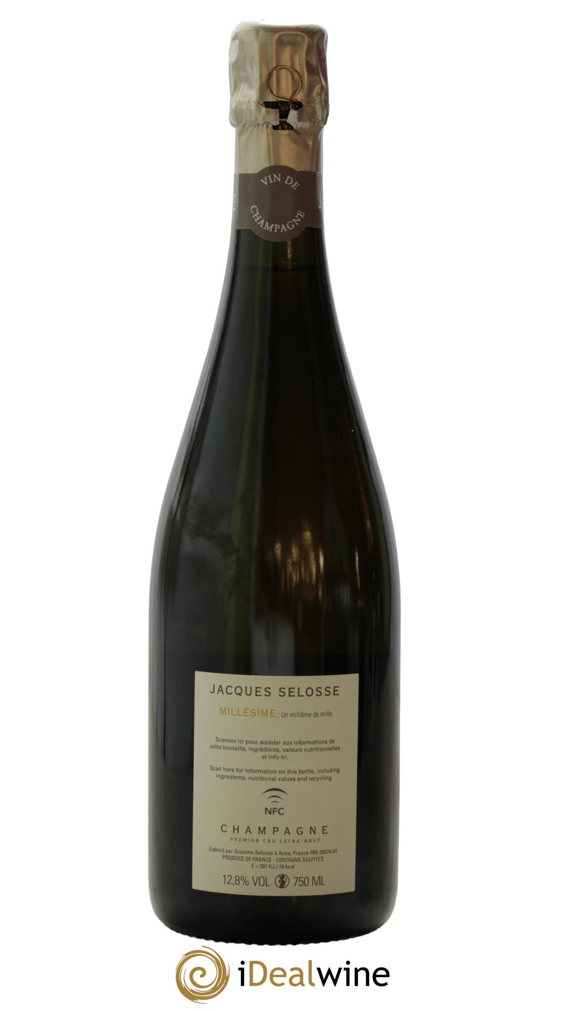 1er Cru Millésimé Extra-Brut Jacques Selosse 2013 - Lot of 1 bottle - 1