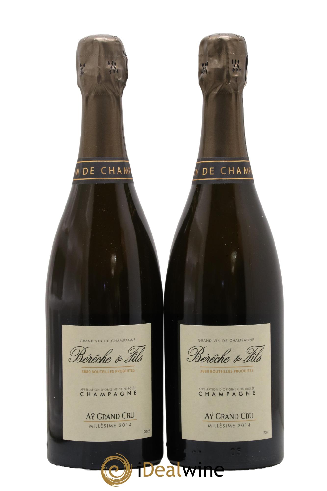 Aÿ Grand Cru Extra-Brut Bérêche et Fils 2014 - Posten von 2 Flaschen - 0