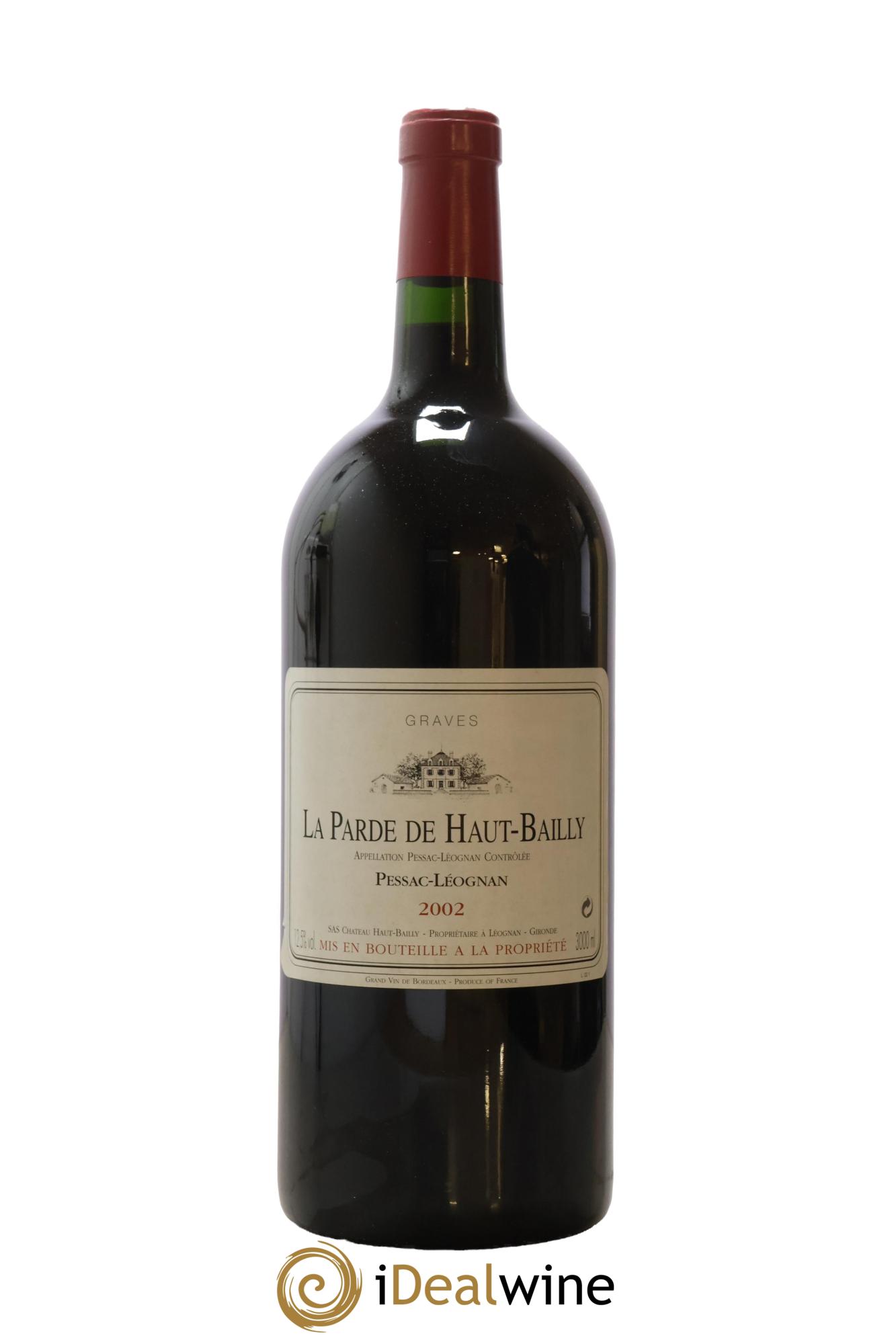 Haut Bailly II (Anciennement La Parde de Haut-Bailly) Second Vin 2002 - Lot de 1 double magnum - 0