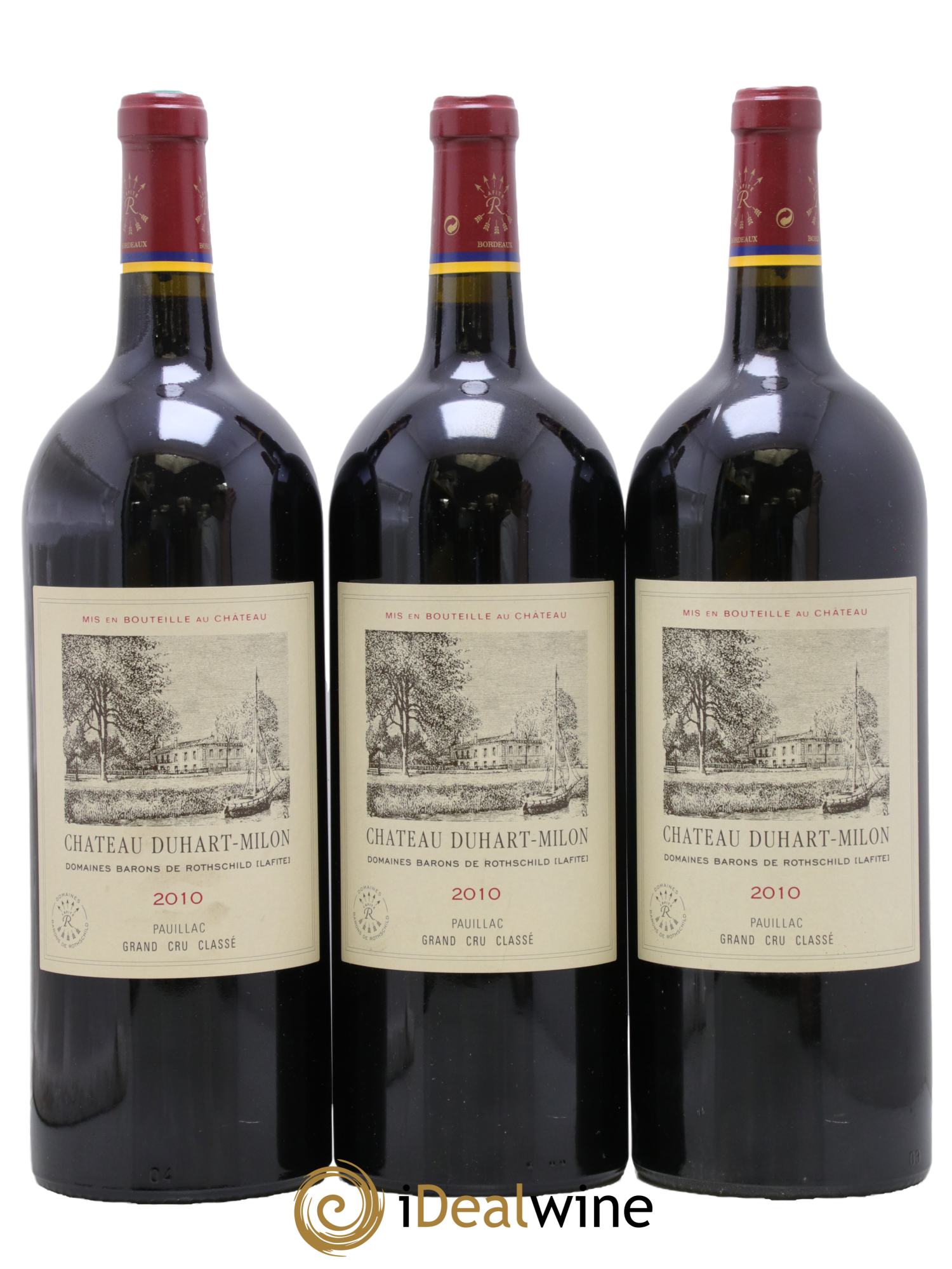 Château Duhart-Milon 4ème Grand Cru Classé 2010 - Lot de 3 magnums - 0