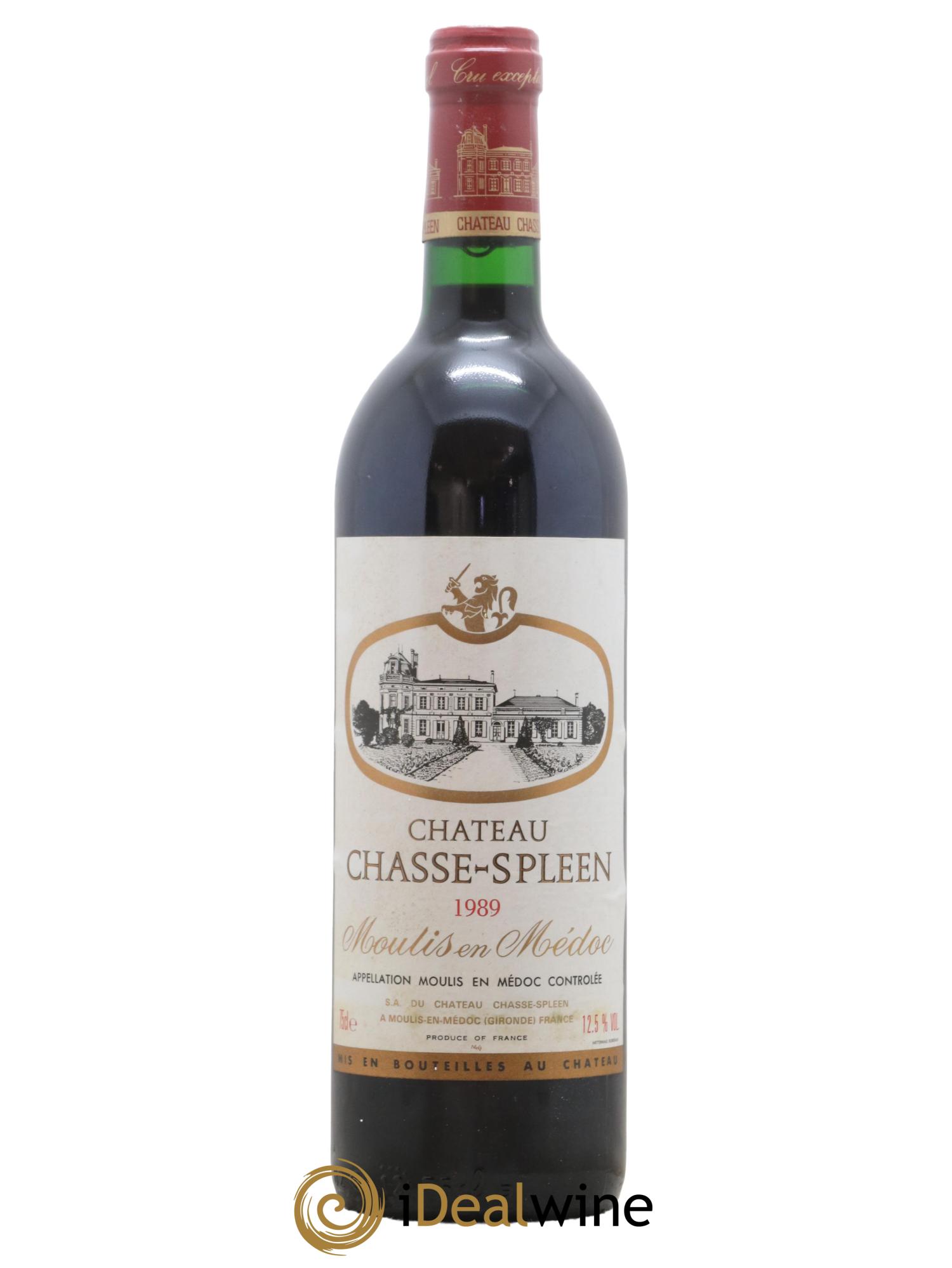 Château Chasse Spleen 1989 - Lot de 1 bouteille - 0