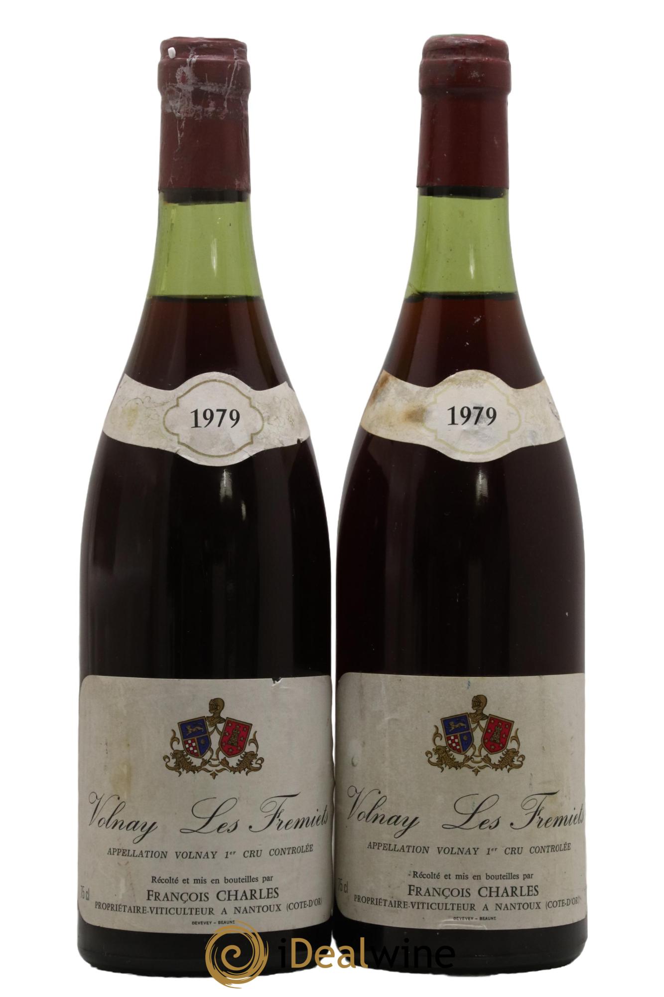Volnay 1er Cru Les Fremiets Domaine François Charles 1979 - Lot de 2 bouteilles - 0