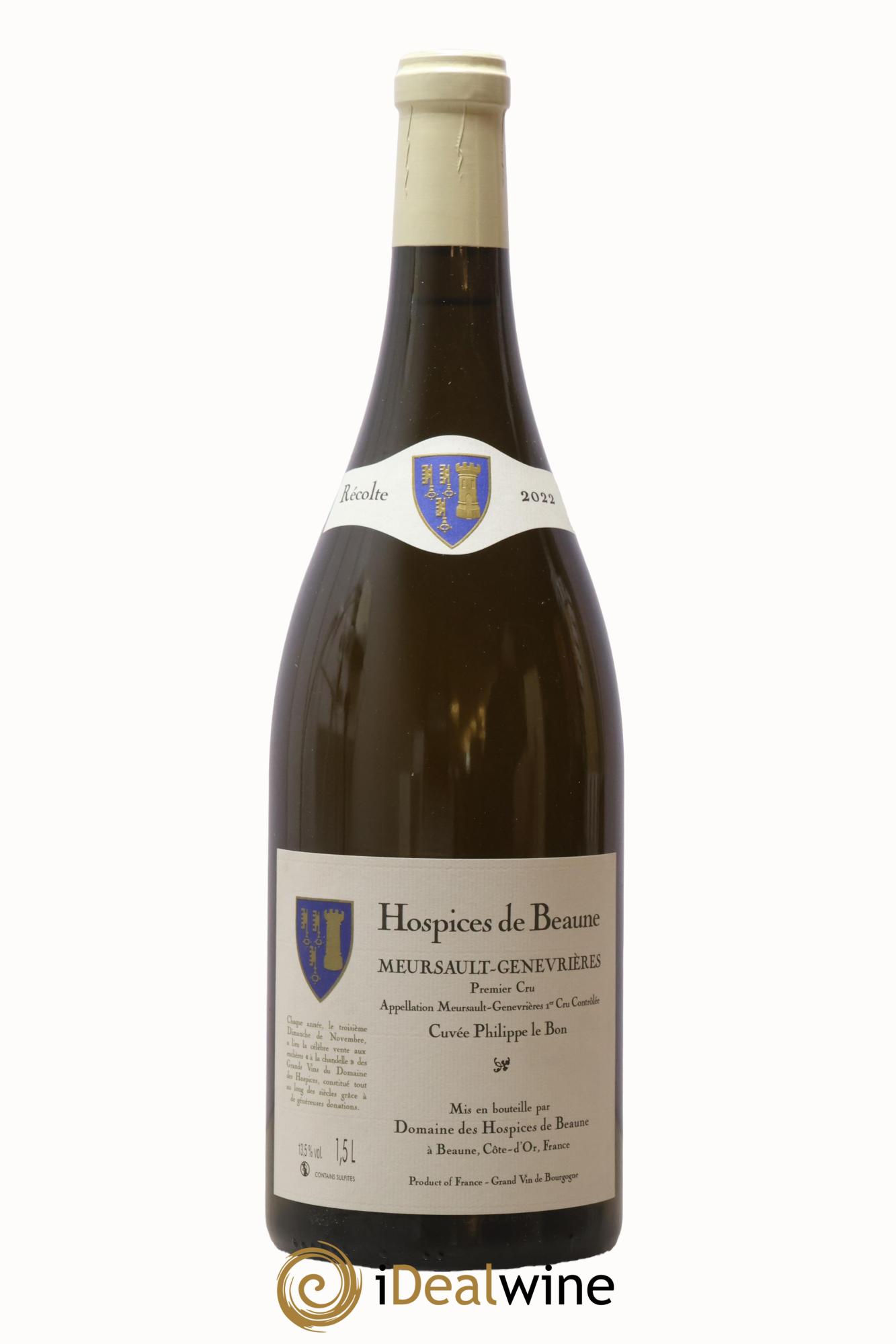 Meursault 1er Cru Genevrières Cuvée Philippe Le Bon Hospices de Beaune 2022 - Lot de 1 magnum - 1
