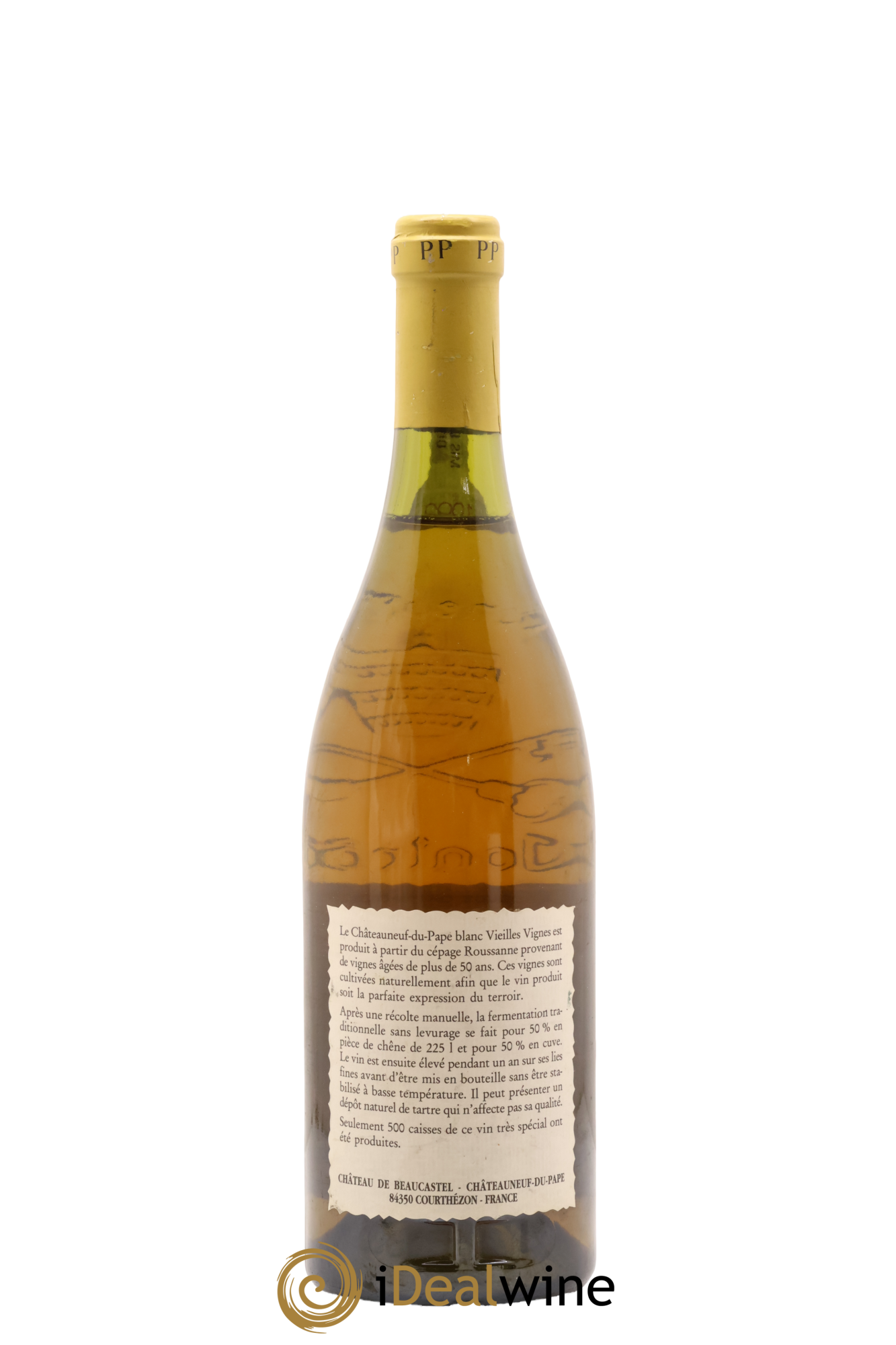 Châteauneuf-du-Pape Château de Beaucastel Vieilles vignes Roussanne Famille Perrin 1992 - Lot de 1 bouteille - 1