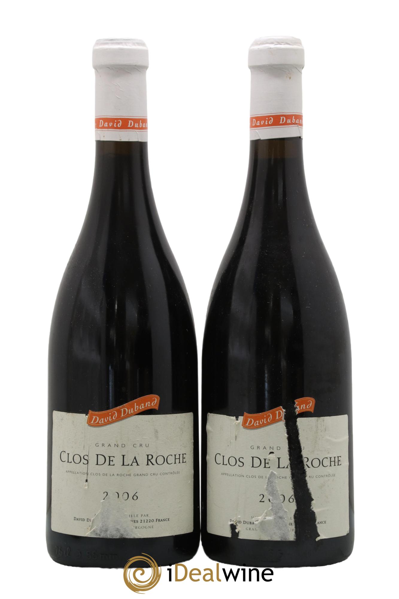 Clos de la Roche Grand Cru David Duband (Domaine) 2006 - Lotto di 2 bottiglie - 0