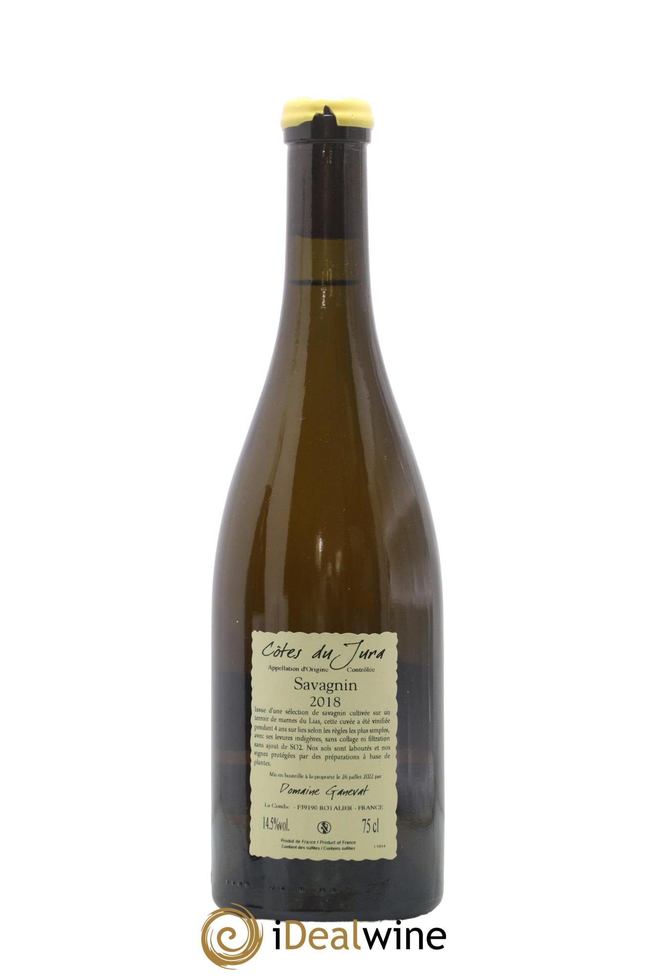 Côtes du Jura Sous la Roche Jean-François Ganevat (Domaine) 2018 - Lot of 1 bottle - 1