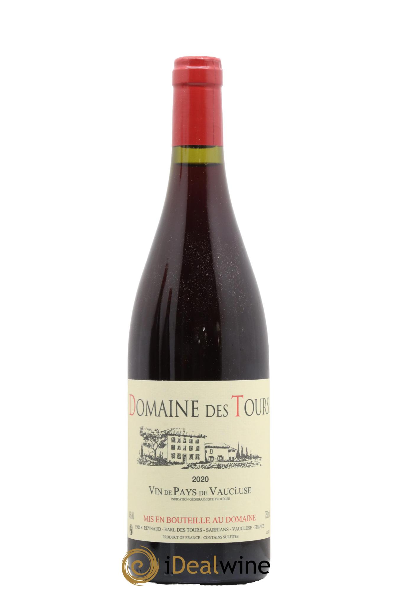 Vaucluse (Vin de Pays de Vaucluse) Domaine des Tours Emmanuel Reynaud 2020 - Lot de 1 bouteille - 0