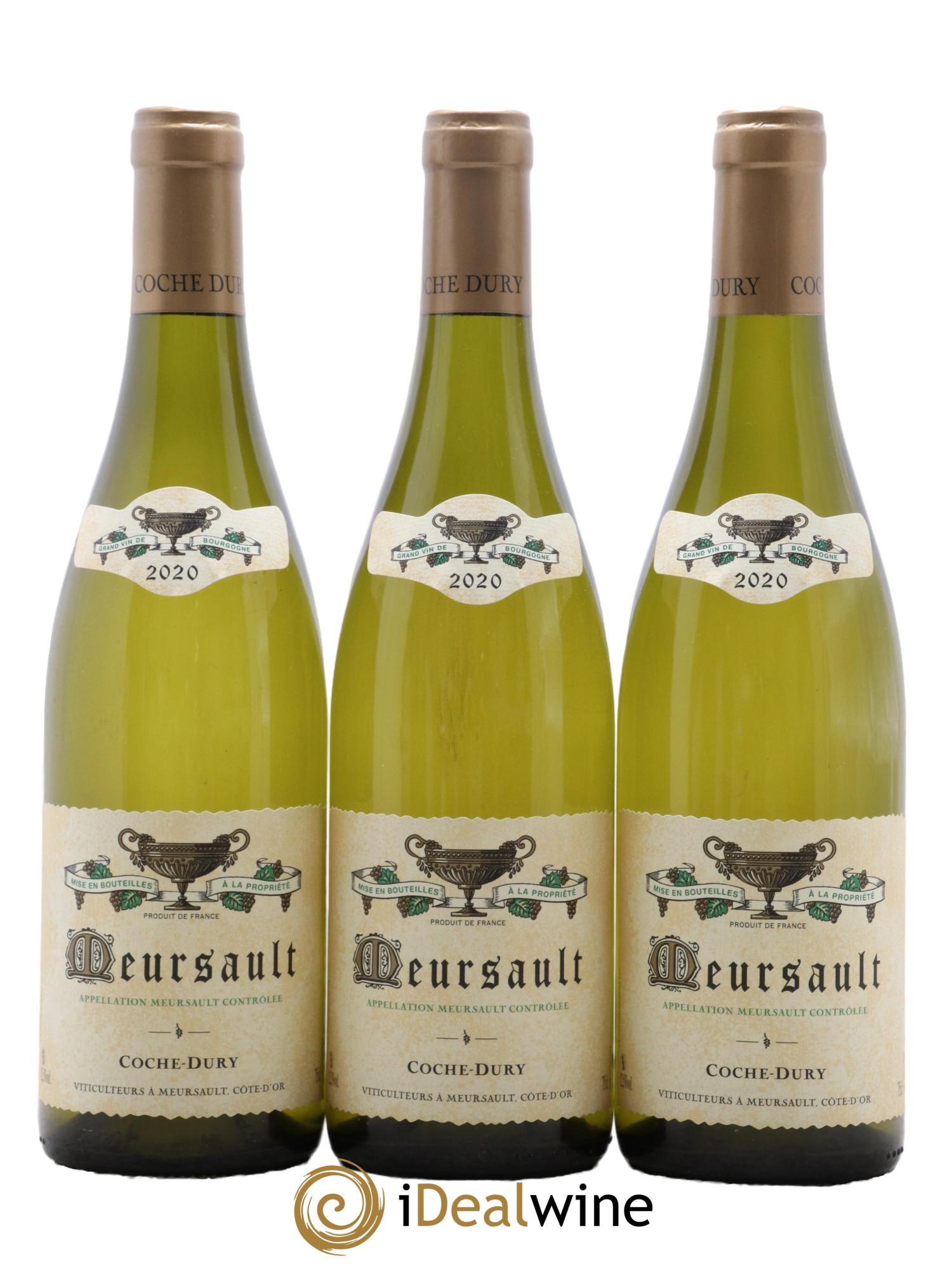 Meursault Coche Dury (Domaine) 2020 - Lot de 3 bouteilles - 0