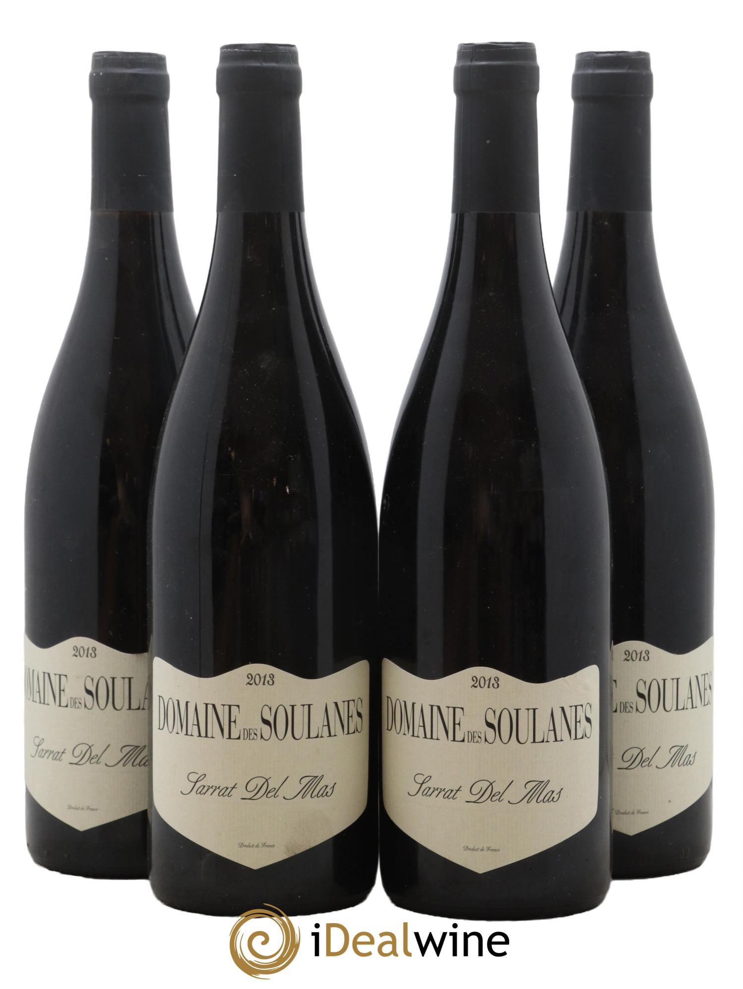 Côtes du Roussillon Sarrat Del Mas Domaine des Soulanes 2013 - Lot de 4 bouteilles - 0