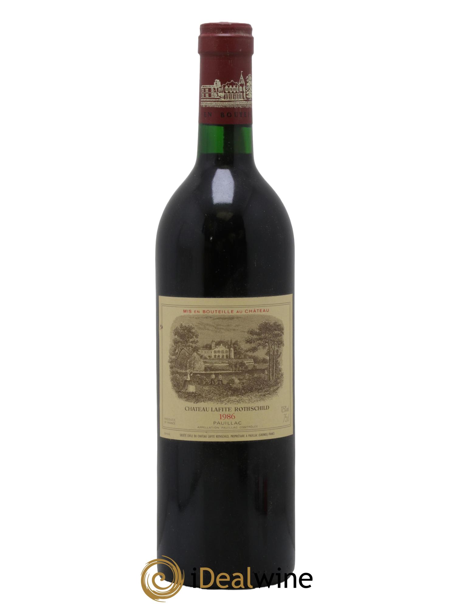 Château Lafite Rothschild 1er Grand Cru Classé 1986 - Lot de 1 bouteille - 0