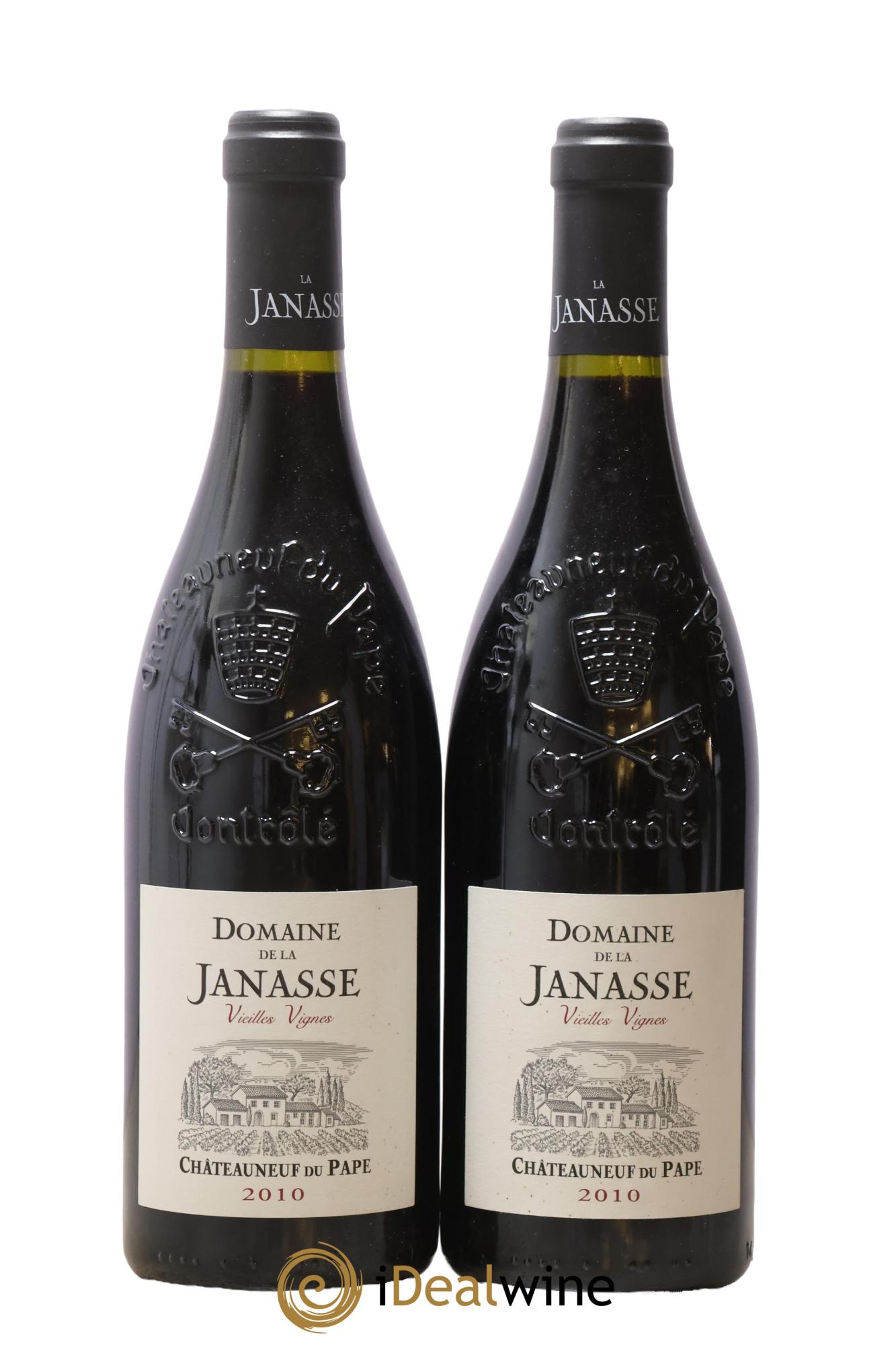 Châteauneuf-du-Pape Cuvée Vieilles Vignes La Janasse (Domaine de) 2010 - Lot of 2 bottles - 0