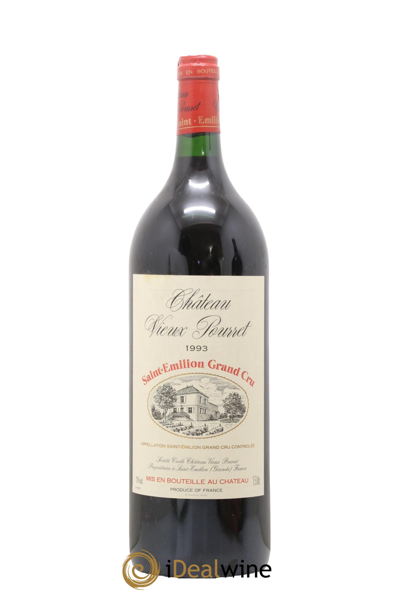 Saint-Émilion Grand Cru Château Vieux Pourret 1993 - Lotto di 1 magnum - 0