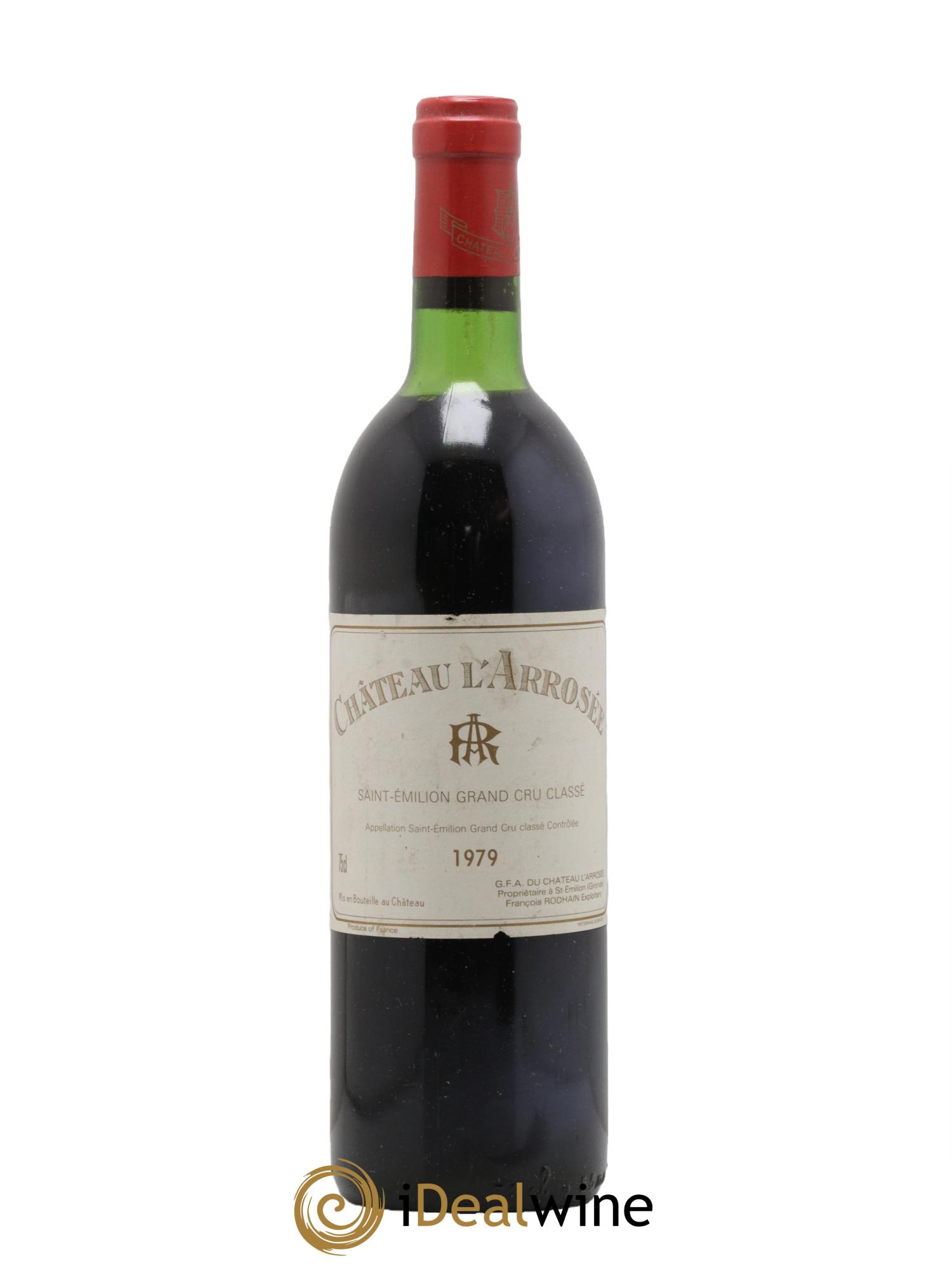 Château l' Arrosée Grand Cru Classé 1979 - Lot de 1 bouteille - 0
