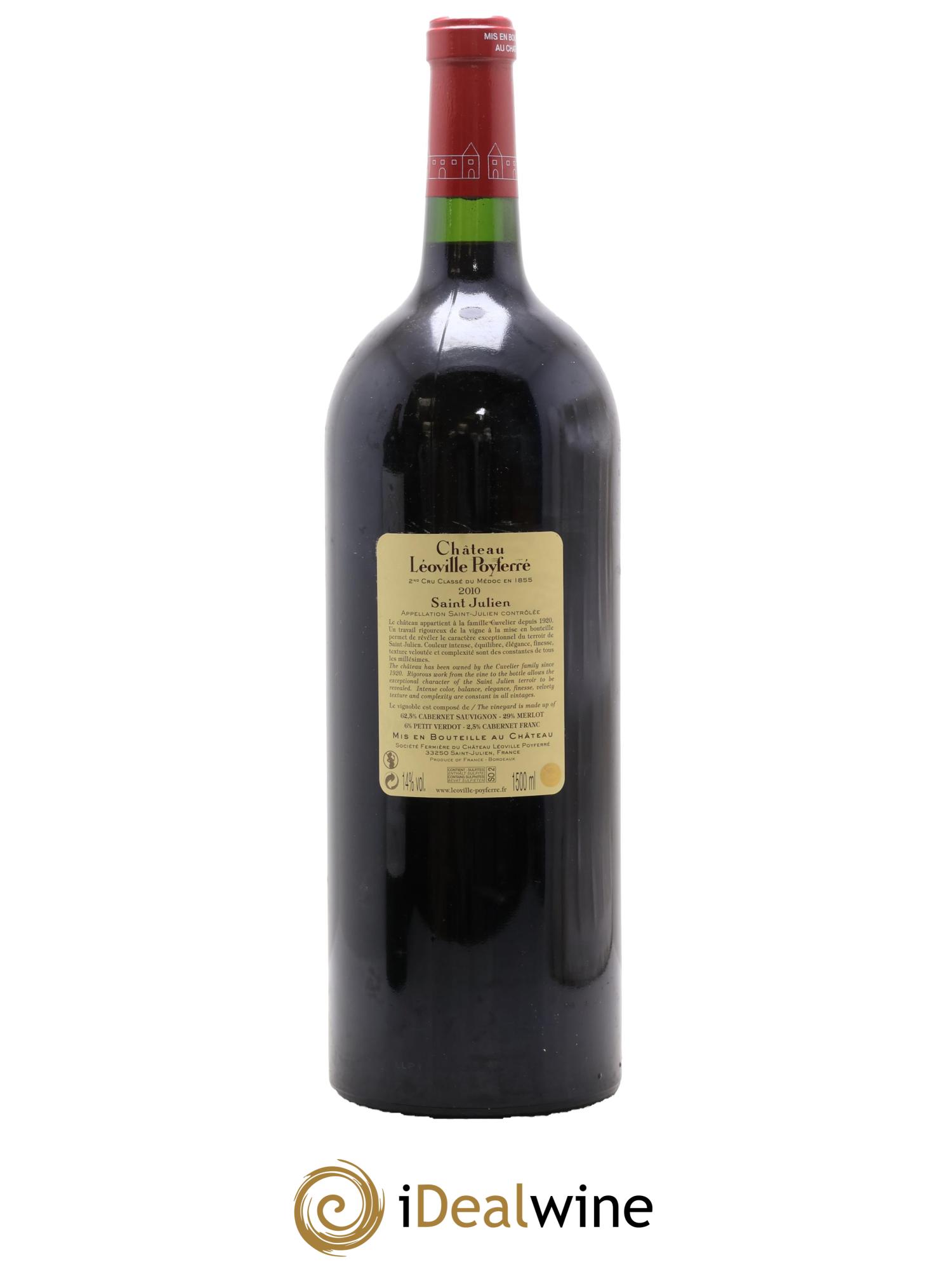 Château Léoville Poyferré 2ème Grand Cru Classé 2010 - Lotto di 1 magnum - 1
