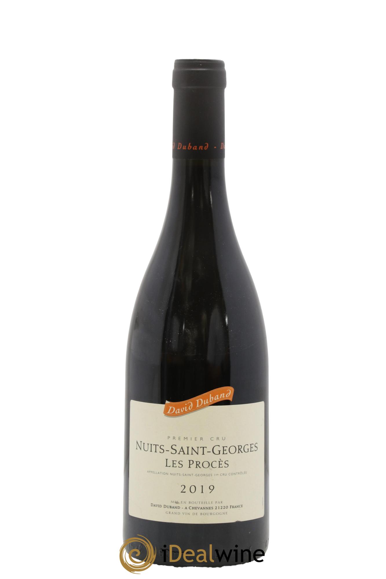 Nuits-Saint-Georges 1er Cru Les Procès David Duband (Domaine) 2019 - Lot de 1 bouteille - 0
