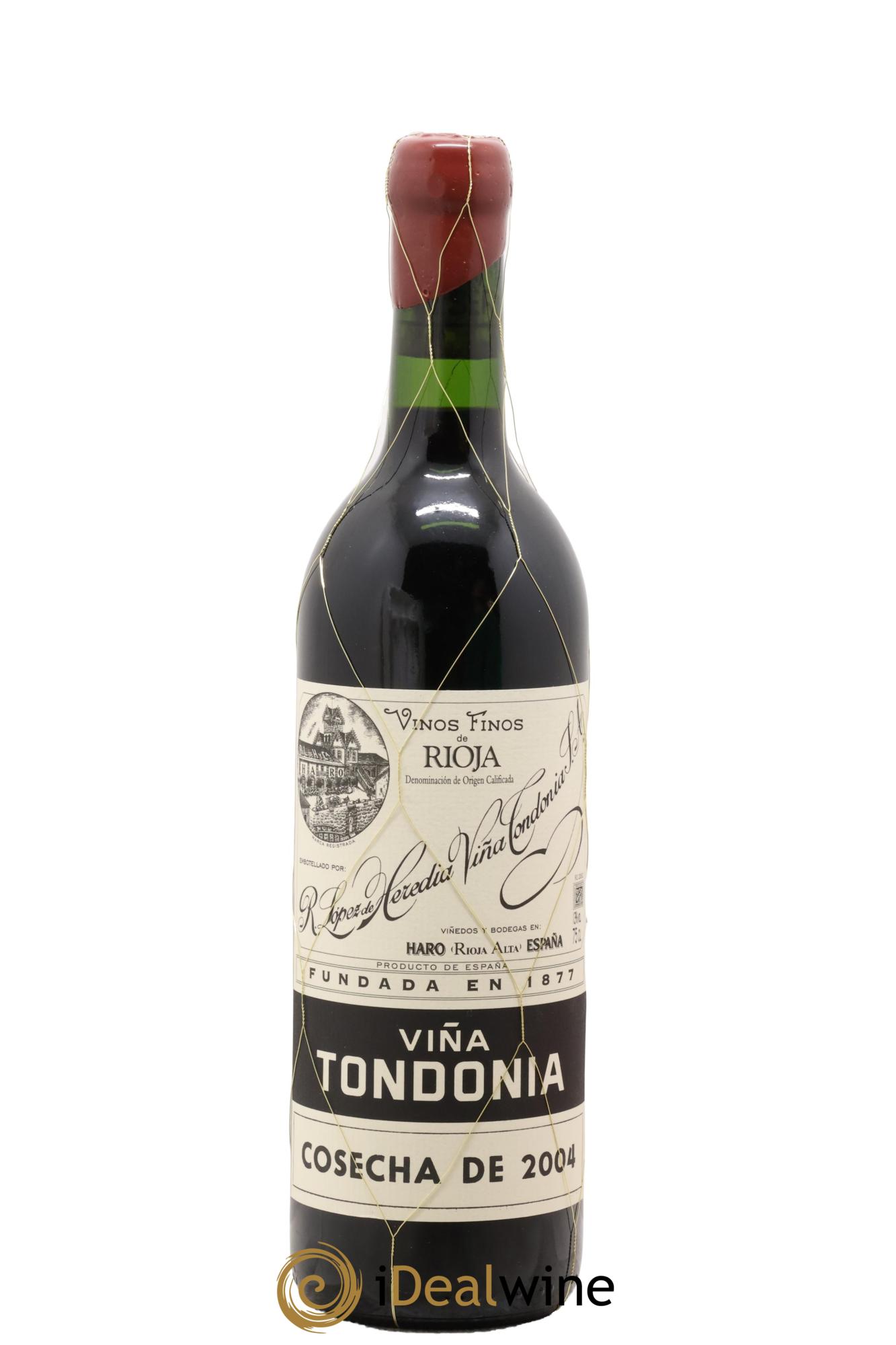 Rioja Gran Reserva Vina Tondonia R. Lopez de Heredia 2004 - Lot de 1 bouteille - 0