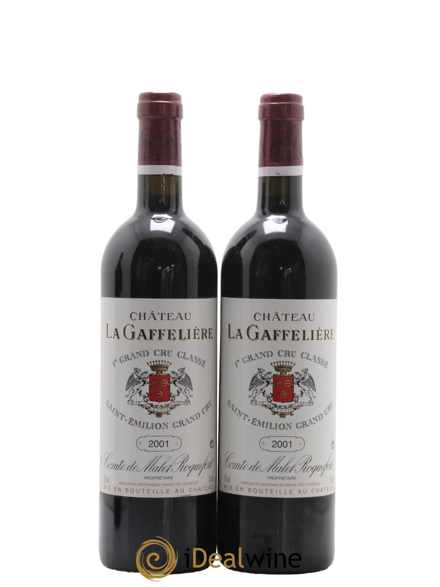 Château la Gaffelière 1er Grand Cru Classé B 2001 - Lot de 2 bouteilles - 0