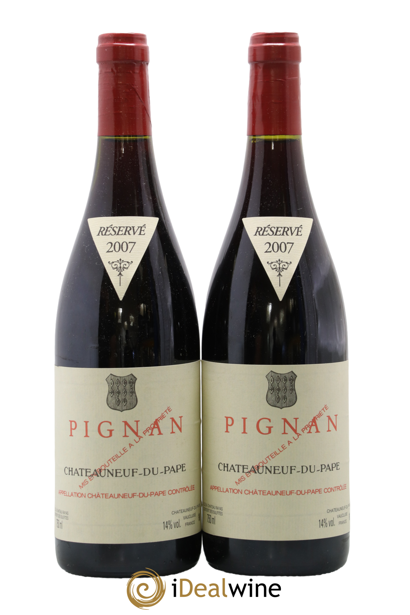 Châteauneuf-du-Pape Pignan Emmanuel Reynaud 2007 - Lot of 2 bottles - 0