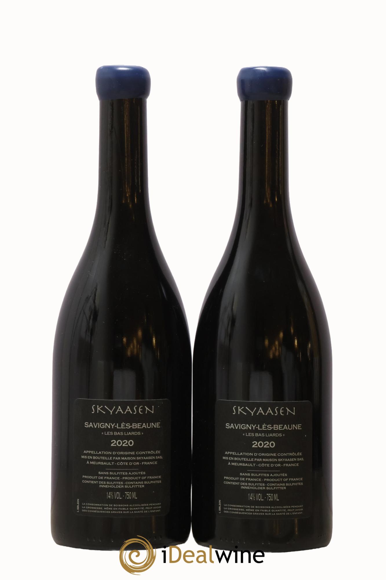 Savigny-lès-Beaune Les Bas Liards Maison Skyaasen 2020 - Lot de 2 bouteilles - 1