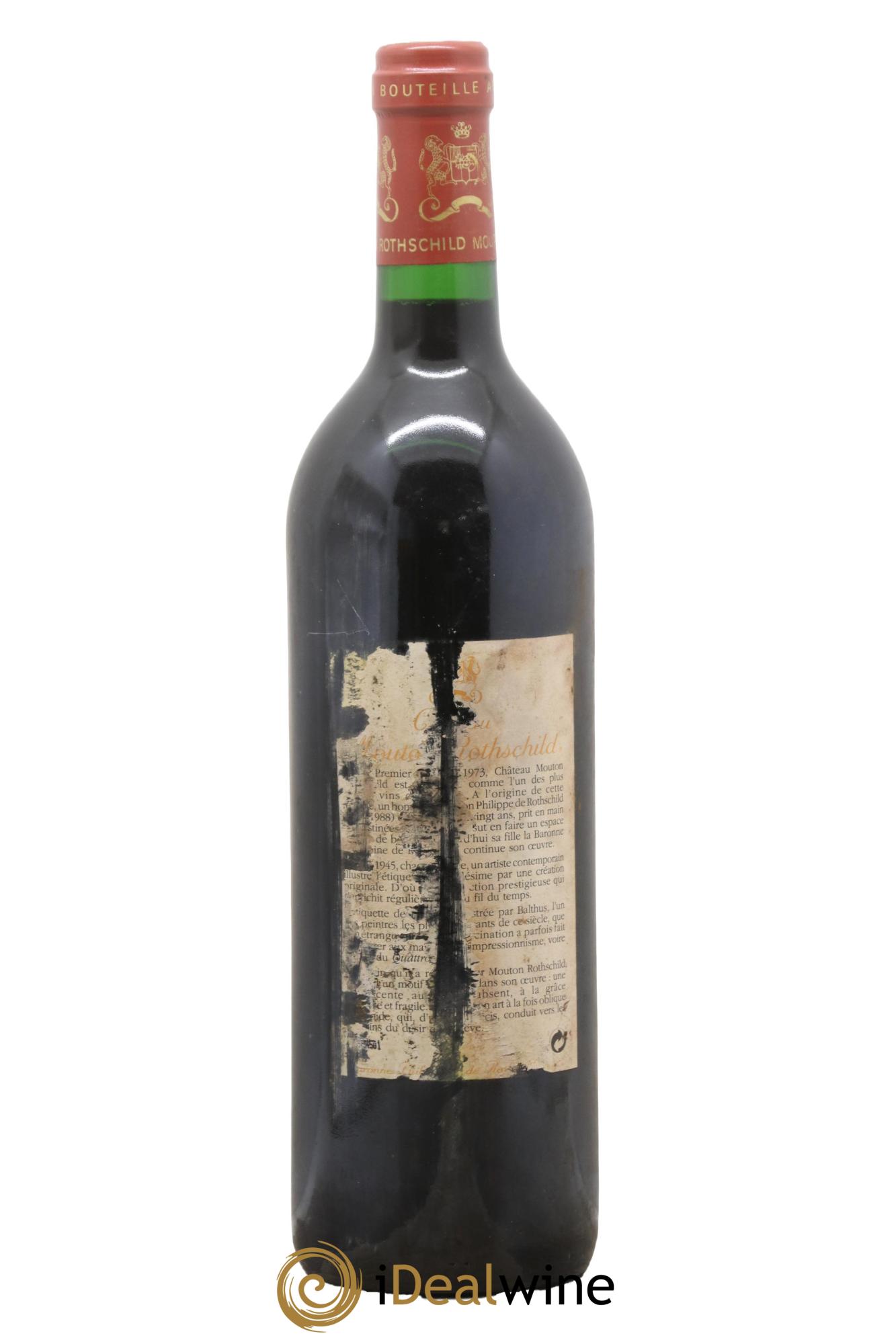 Château Mouton Rothschild 1er Grand Cru Classé 1993 - Posten von 1 Flasche - 1