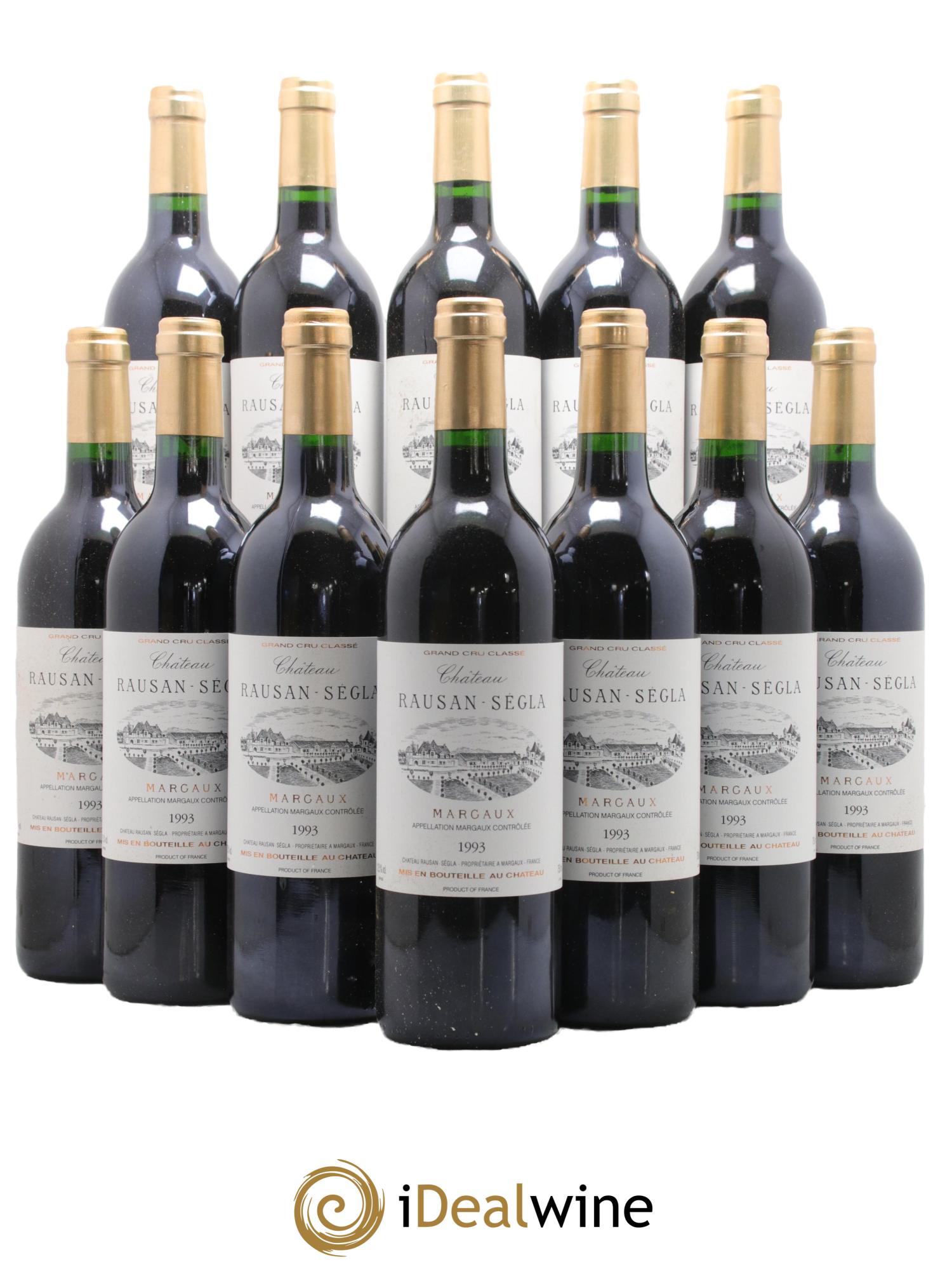 Château Rauzan Ségla Grand Cru Classé 1993 - Posten von 12 Flaschen - 0