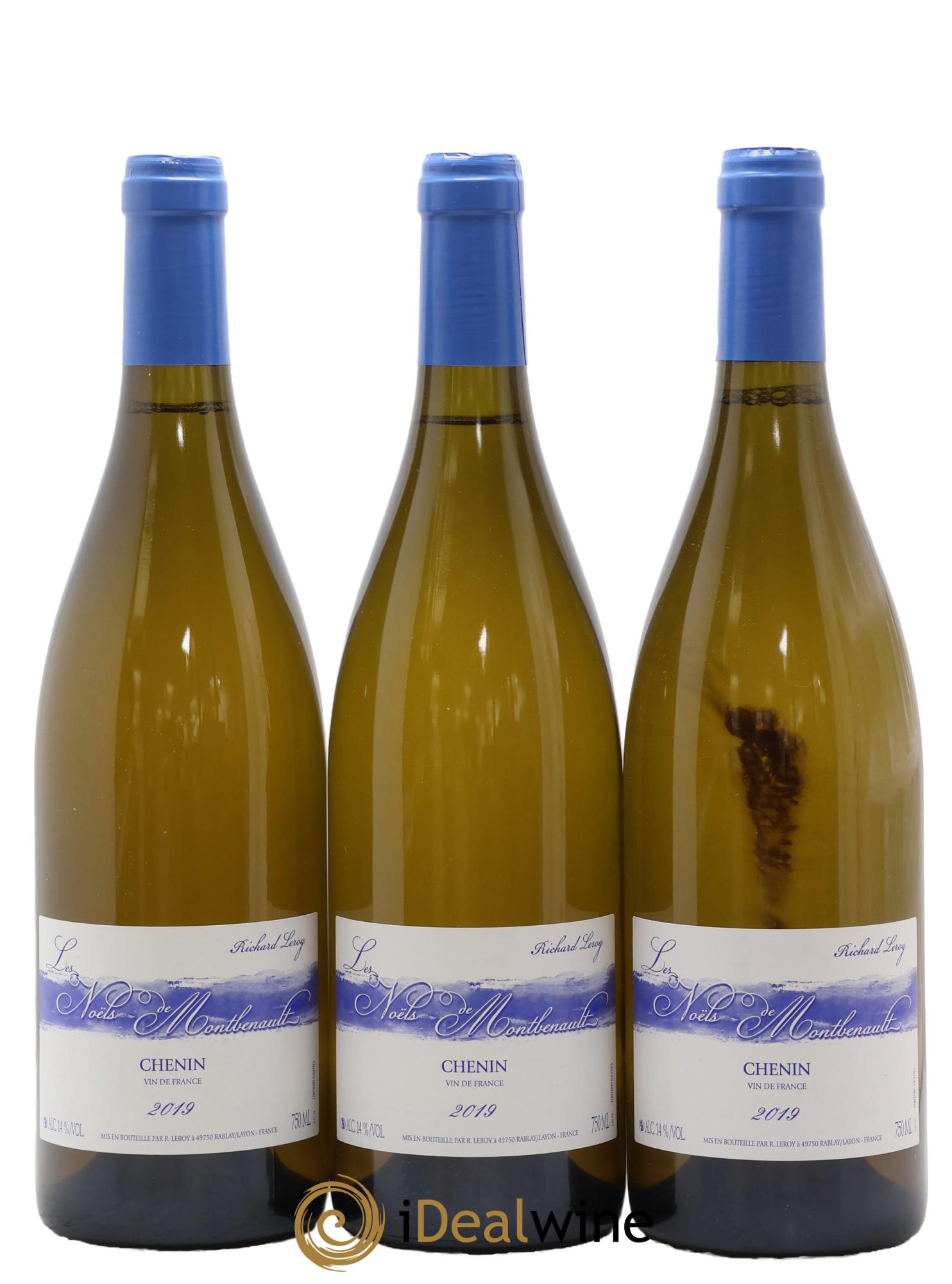 Vin de France Les Noëls de Montbenault Richard Leroy 2019 - Lot de 3 bouteilles - 0