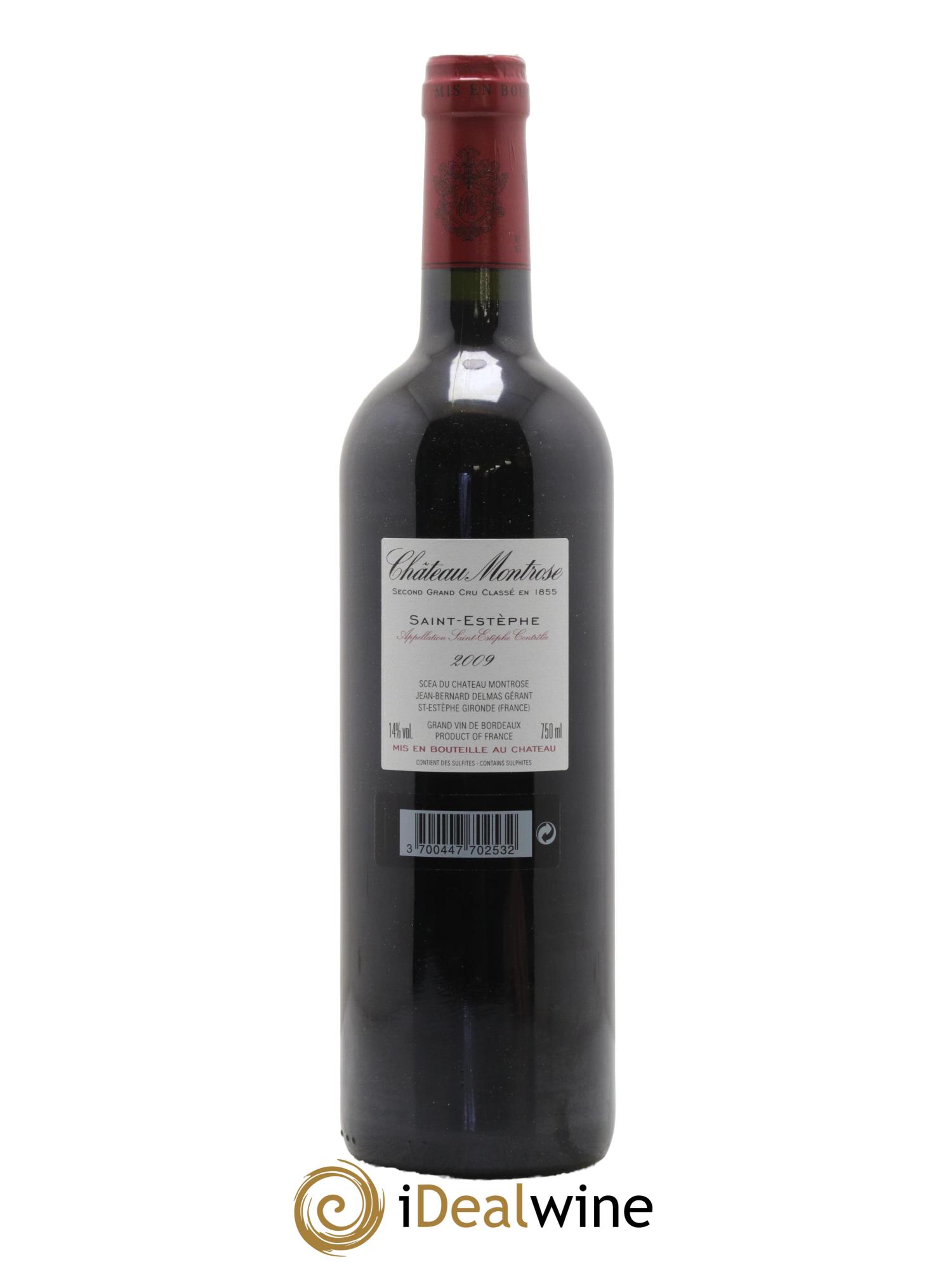 Château Montrose 2ème Grand Cru Classé 2009 - Lot de 1 bouteille - 1