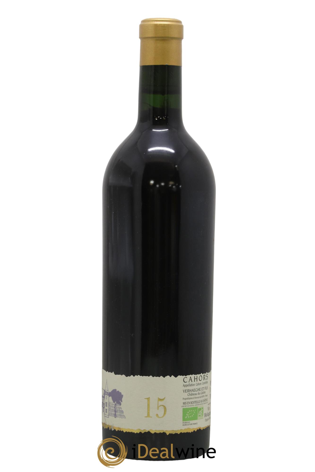 Cahors Château du Cèdre GC Pascal et Jean-Marc Verhaeghe 2015 - Lot de 1 bouteille - 1