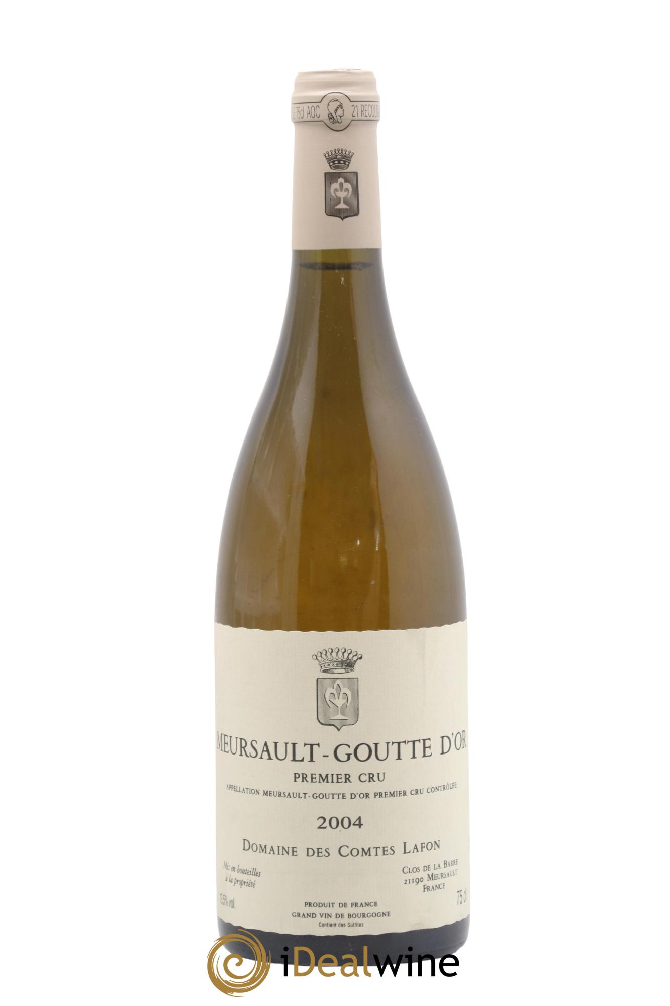 Meursault 1er Cru Goutte d'Or Comtes Lafon (Domaine des) 2004 - Lot de 1 bouteille - 0