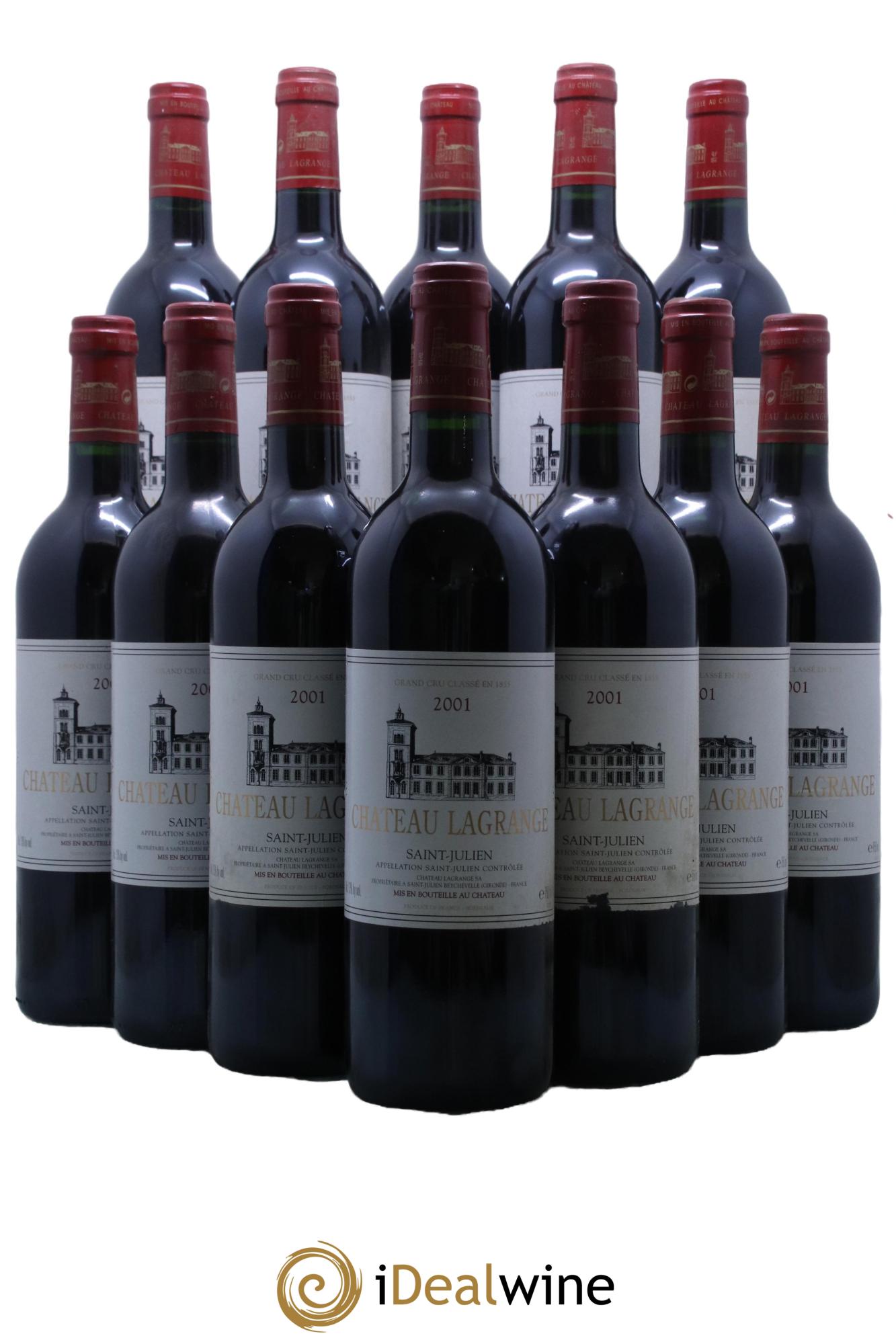 Château Lagrange 3ème Grand Cru Classé 2001 - Lot de 12 bouteilles - 0