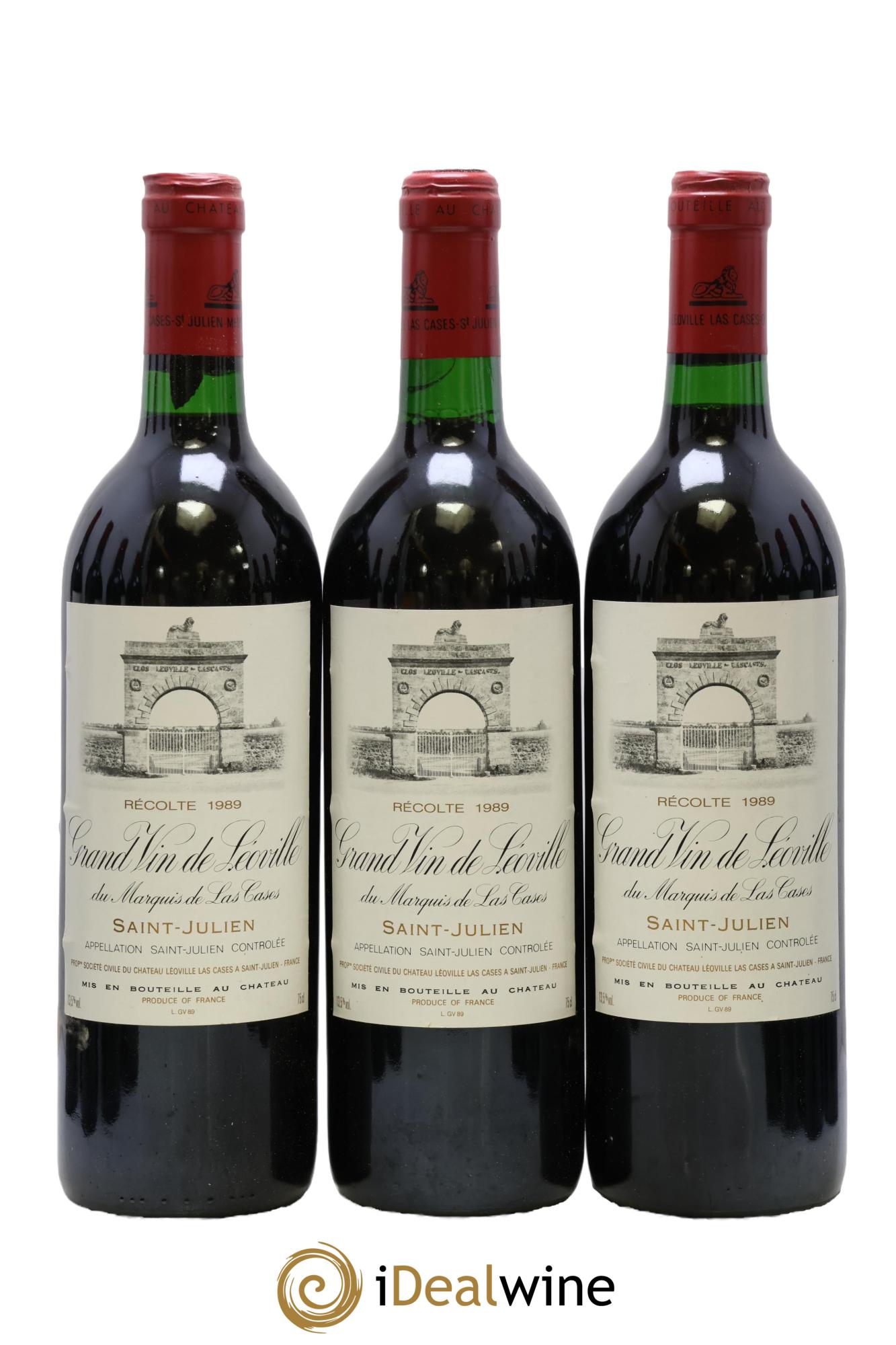 Château Léoville Las Cases 2ème Grand Cru Classé 1989 - Lot de 12 bouteilles - 1