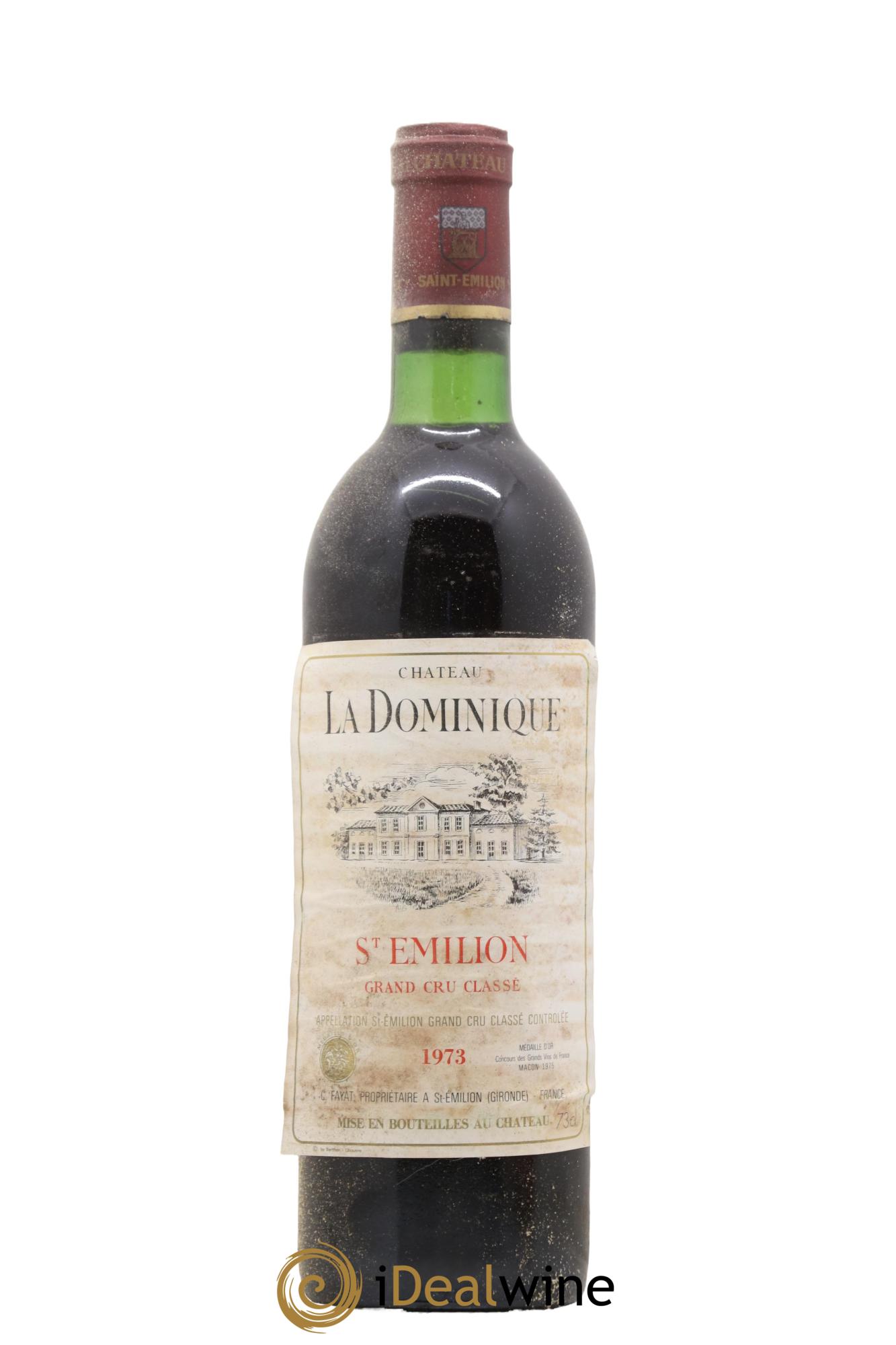 Château la Dominique Grand Cru Classé 1973 - Lot de 1 bouteille - 0